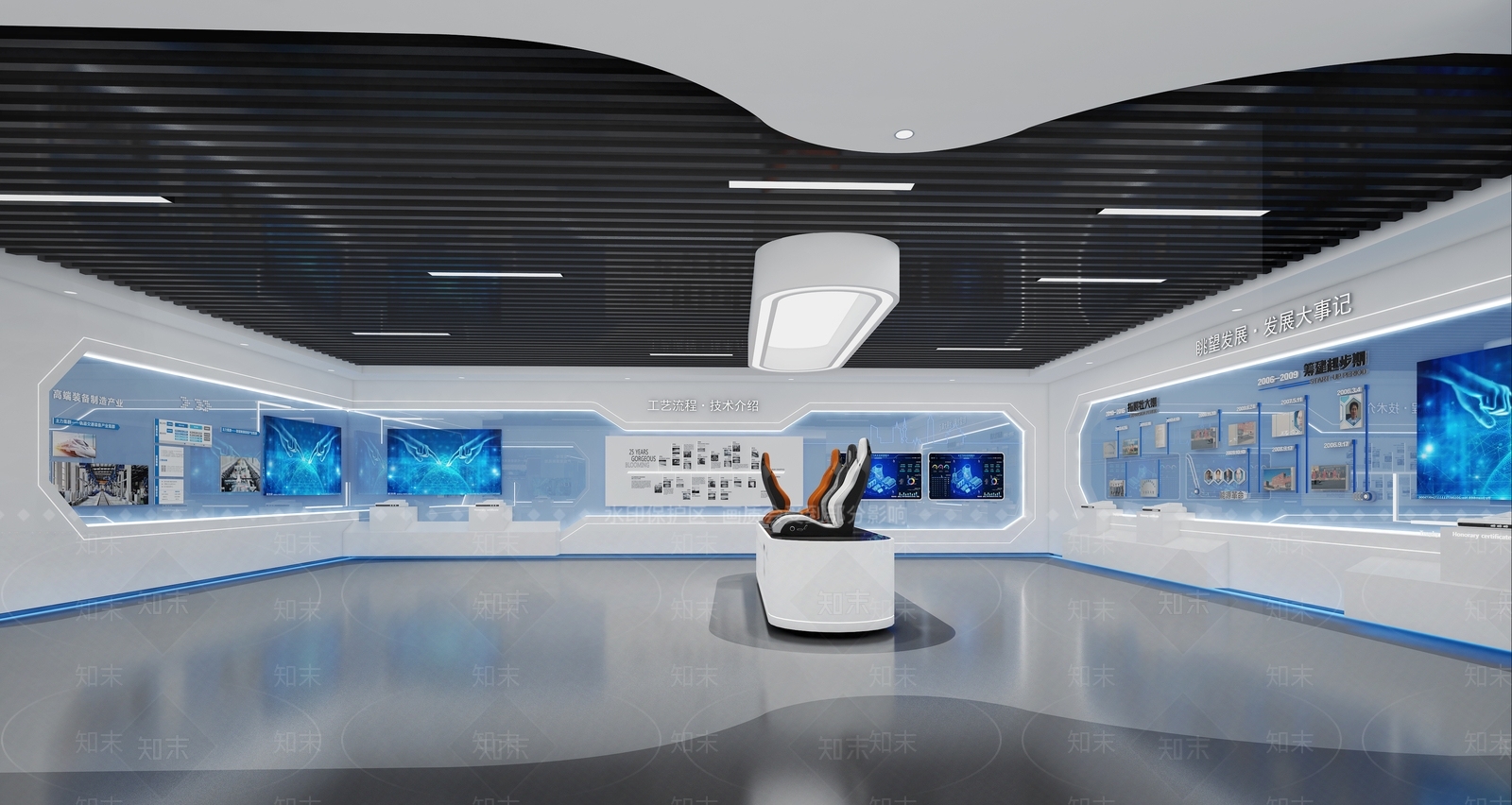 现代科技展厅3D模型下载【ID:1197306796】