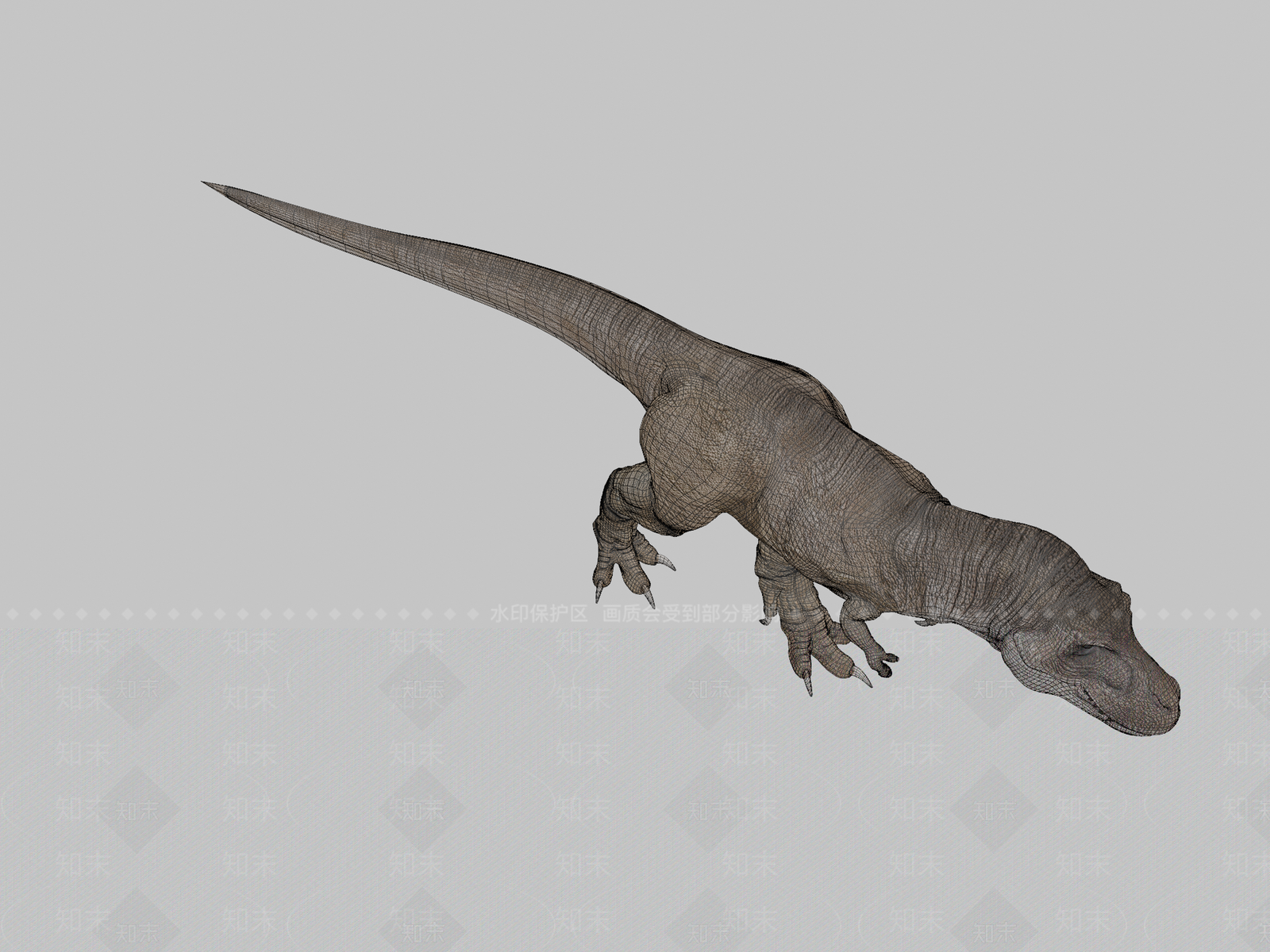 爬行类动物3D模型下载【ID:1197318386】