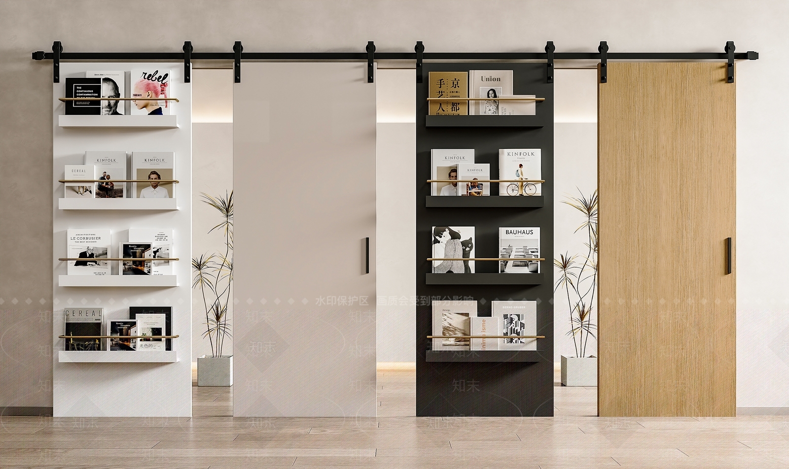 现代中古推拉门SU模型下载【ID:1197320686】