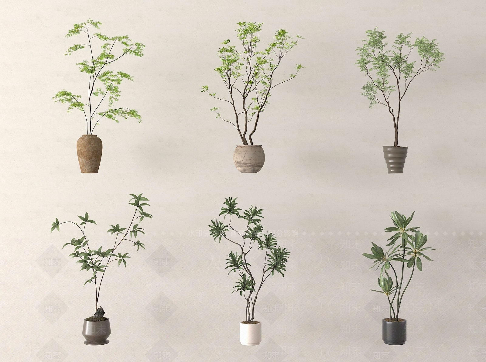盆栽3D模型下载【ID:1197322389】