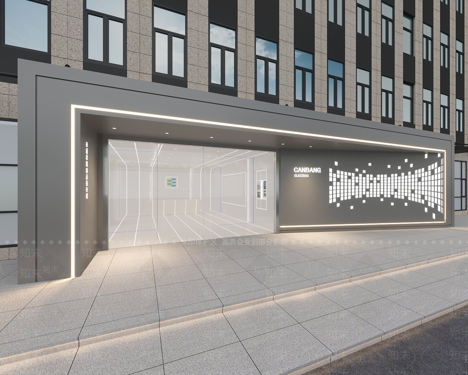 现代门头SU模型下载【ID:1197330482】