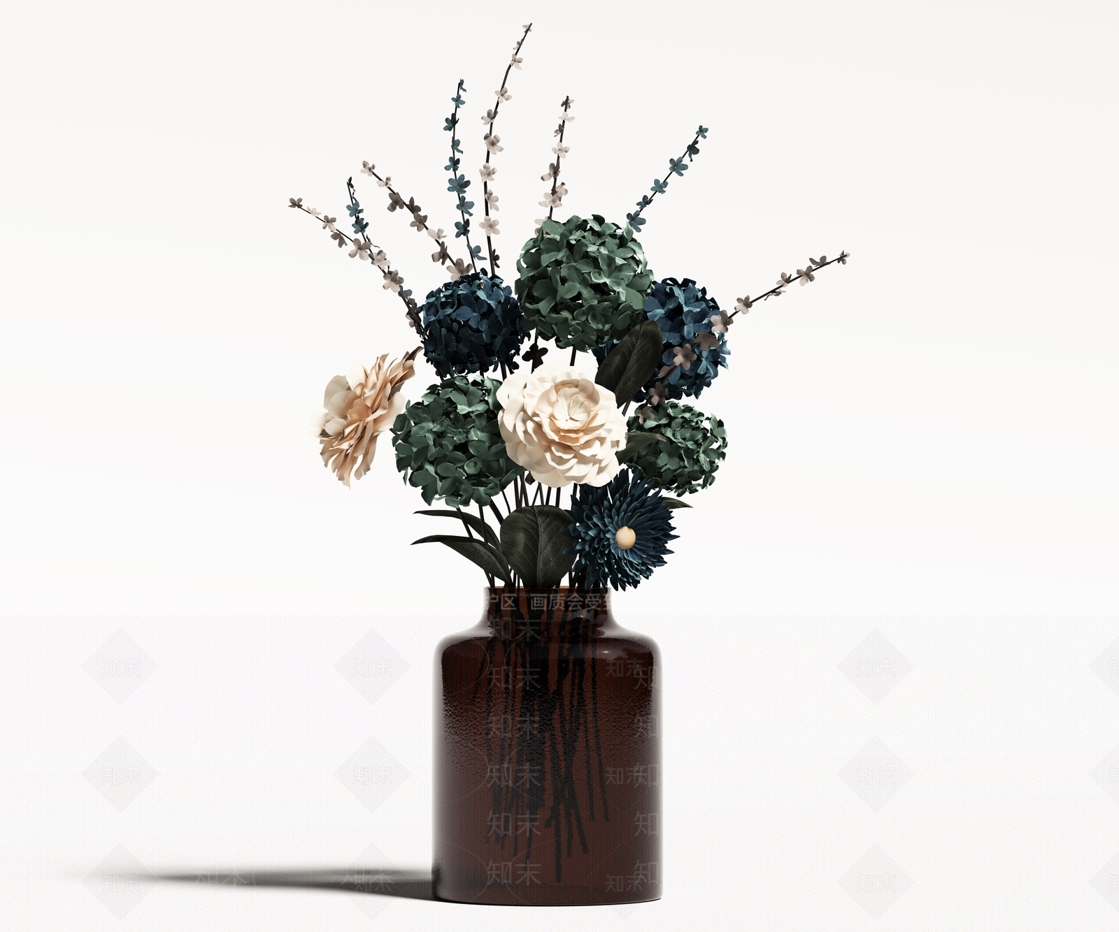 现代意式花艺3D模型下载【ID:1197342286】
