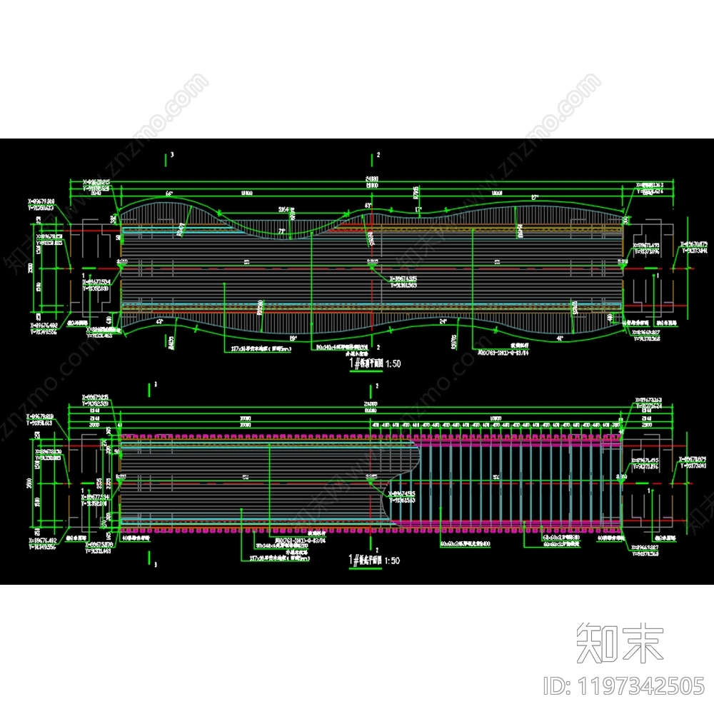现代其他景观cad施工图下载【ID:1197342505】