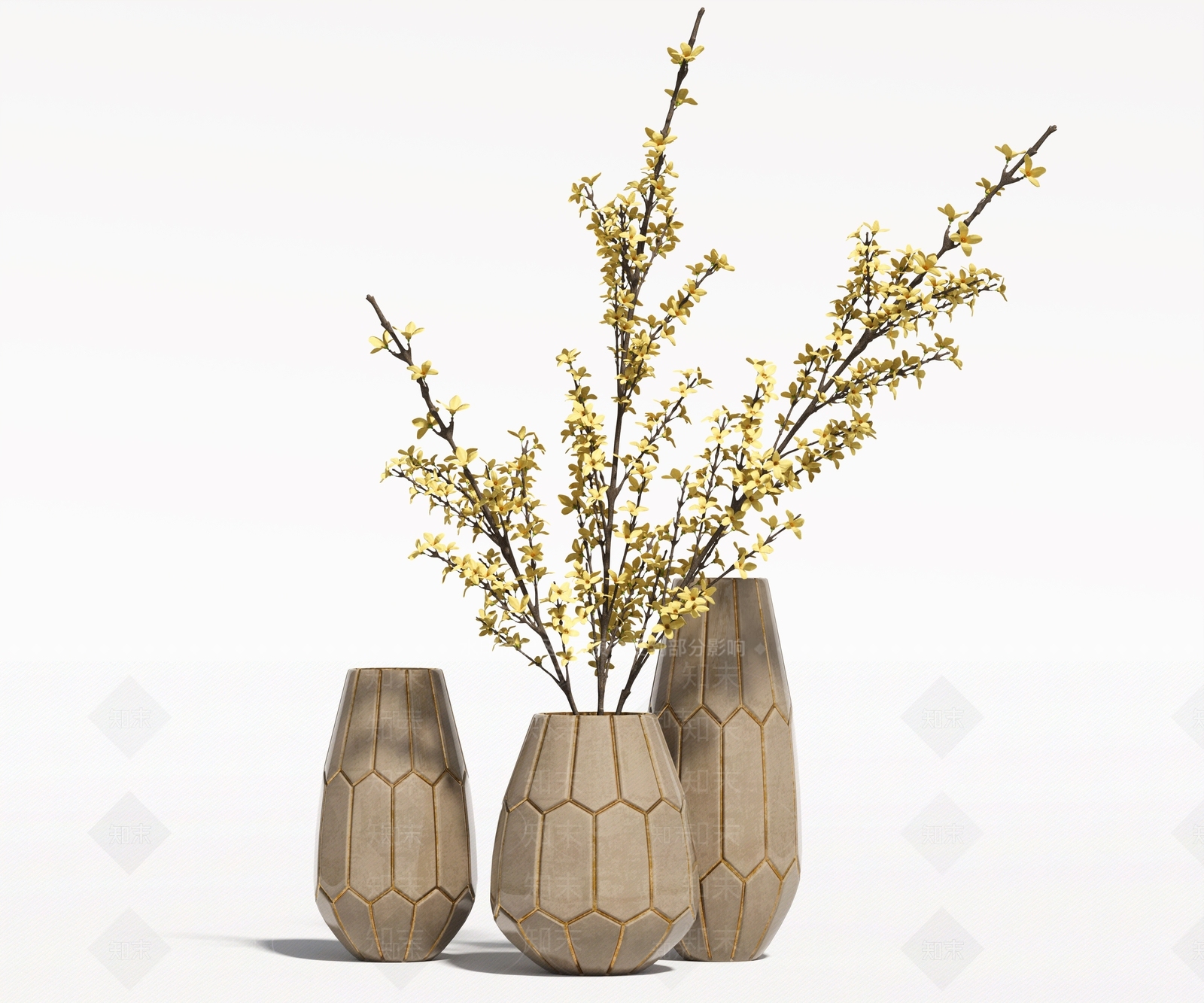 北欧简欧花艺3D模型下载【ID:1197345508】
