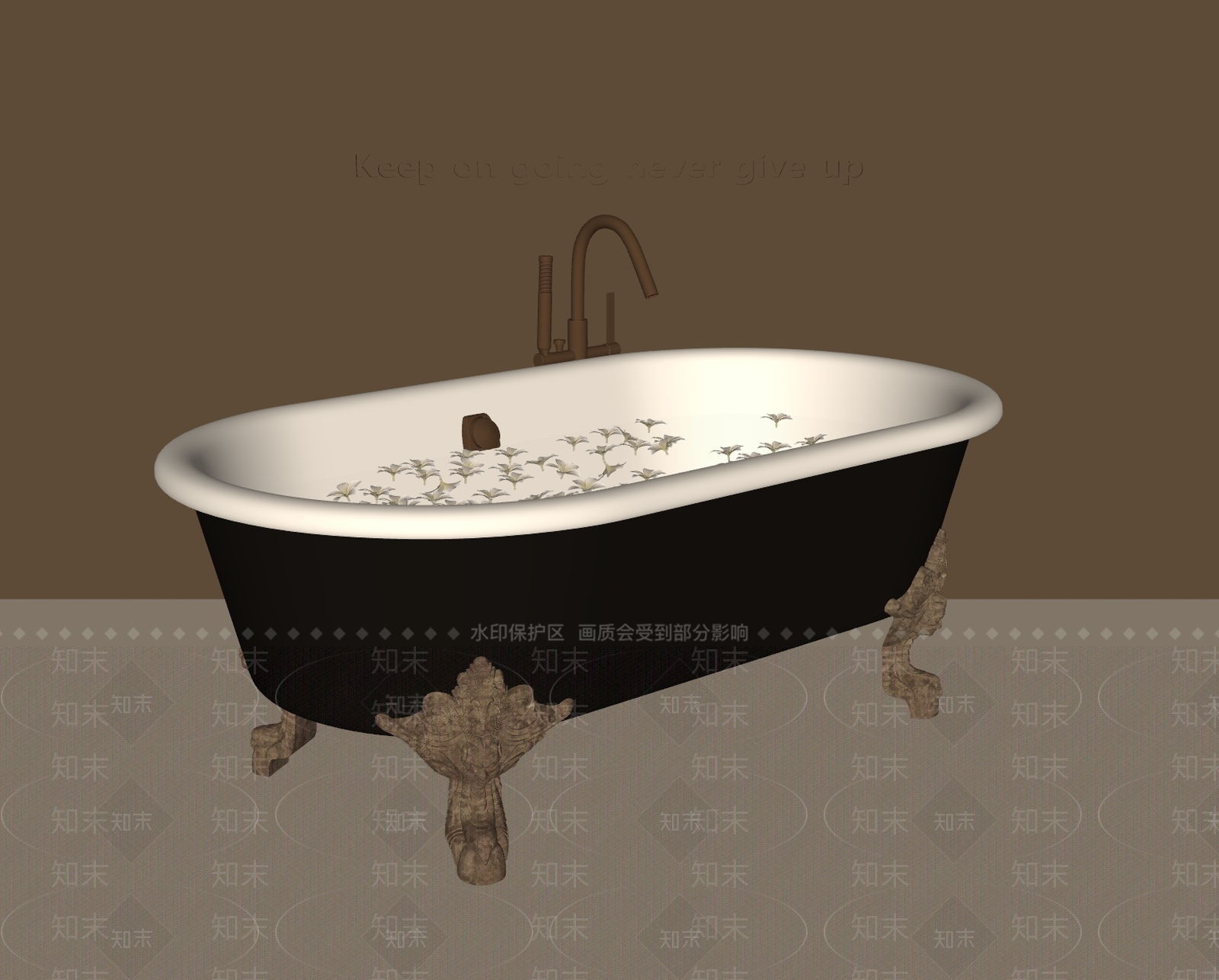 浴缸SU模型下载【ID:1197346076】