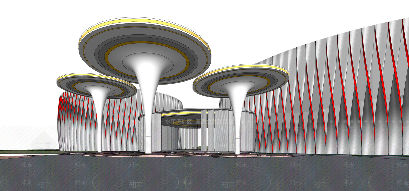 现代其他商业建筑SU模型下载【ID:1197352754】