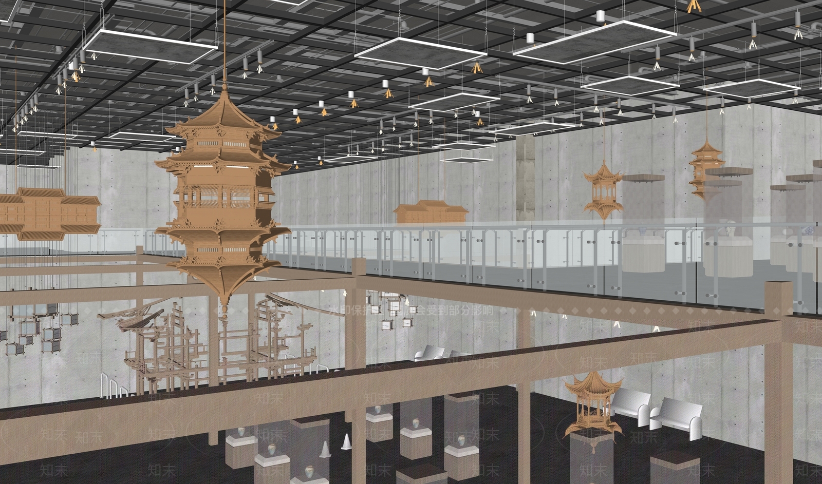 现代其他文化空间SU模型下载【ID:1197355022】