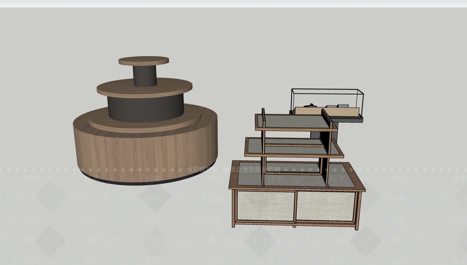 新中式现代其他展台SU模型下载【ID:1197356649】