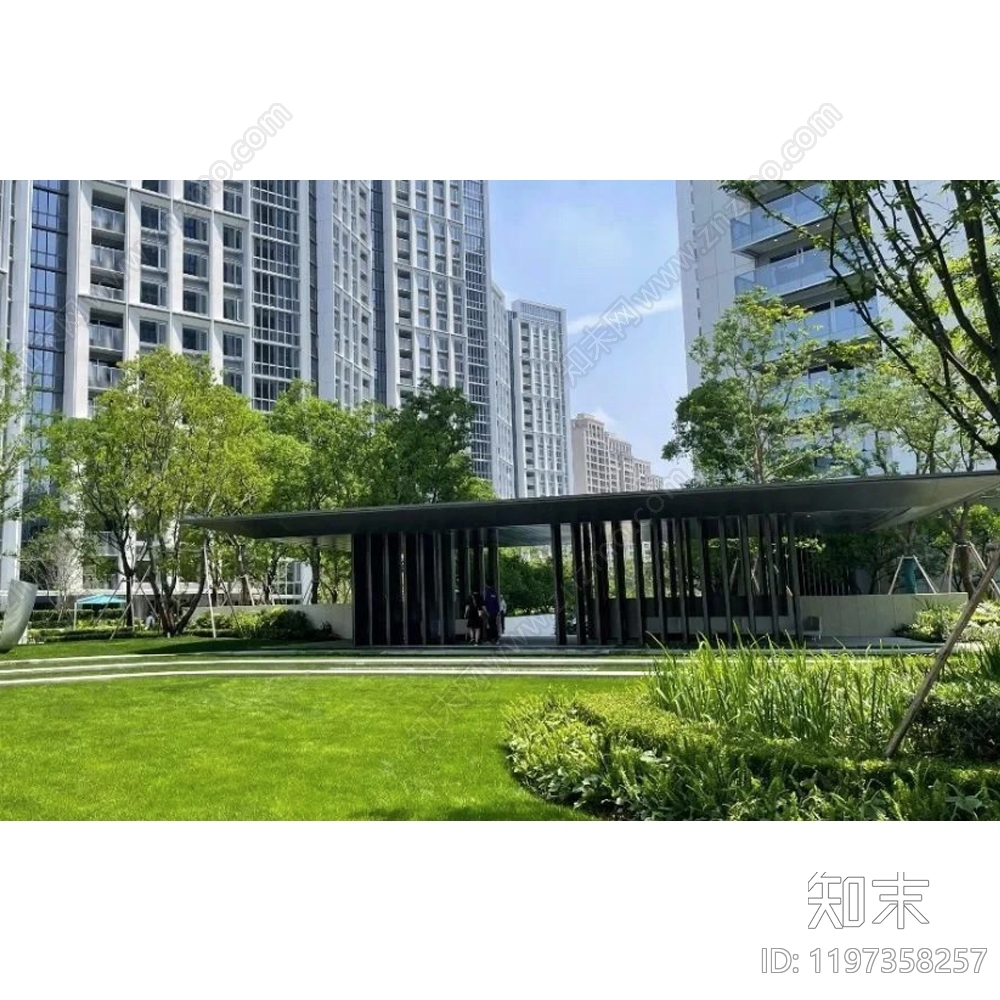示范区景观cad施工图下载【ID:1197358257】