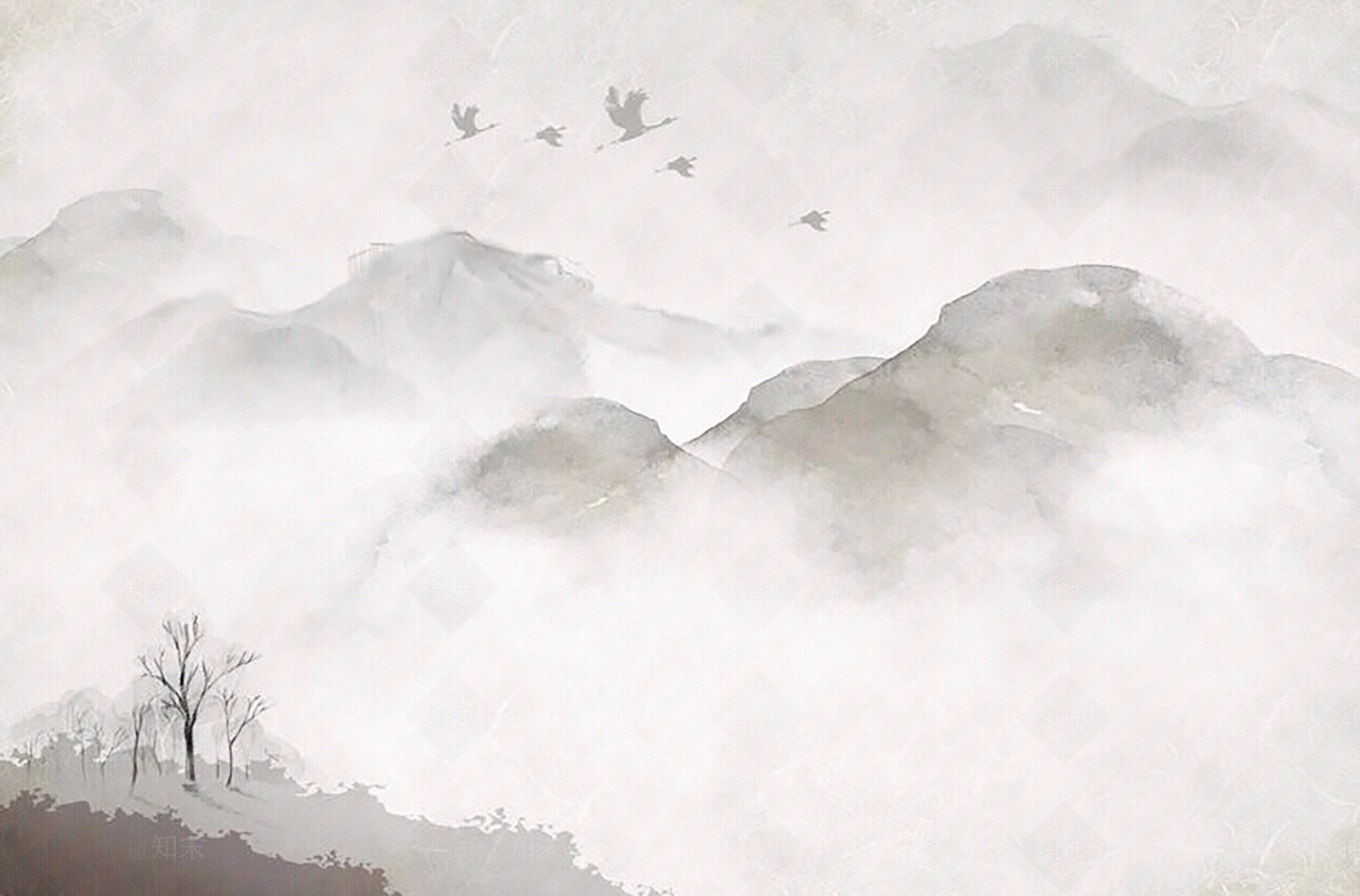 新中式中式硬包贴图下载【ID:1197360495】