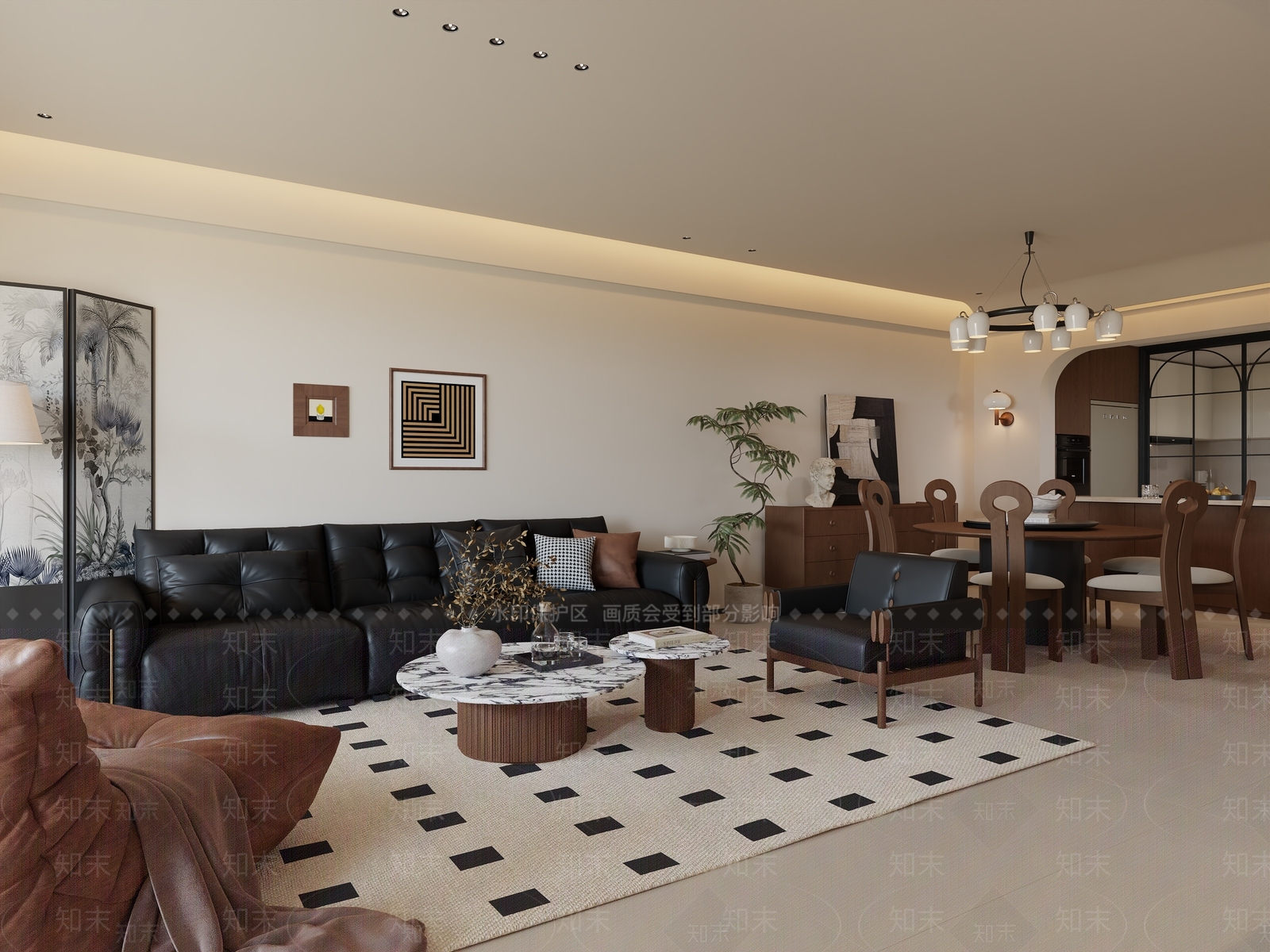 复古客餐厅3D模型下载【ID:1215156832】