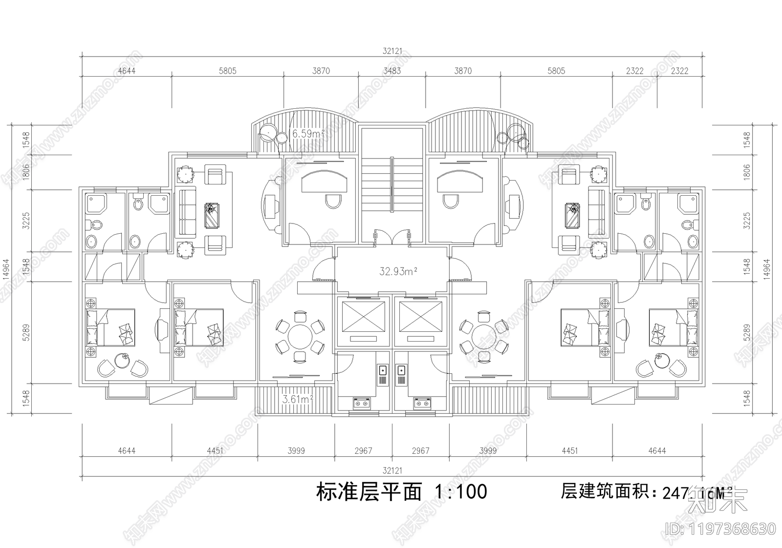 户型优化施工图下载【ID:1197368630】