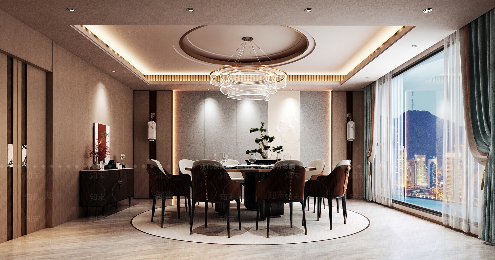 现代包厢3D模型下载【ID:1197368743】