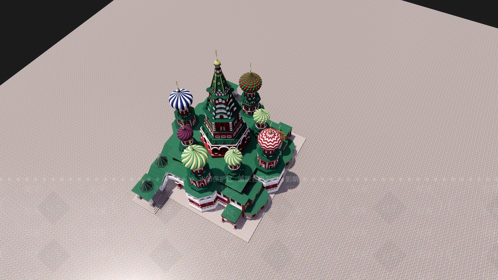 欧式教堂建筑SU模型下载【ID:1197371992】