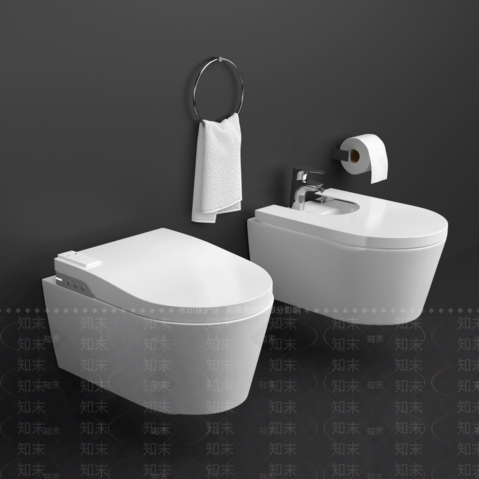 马桶3D模型下载【ID:1197377676】