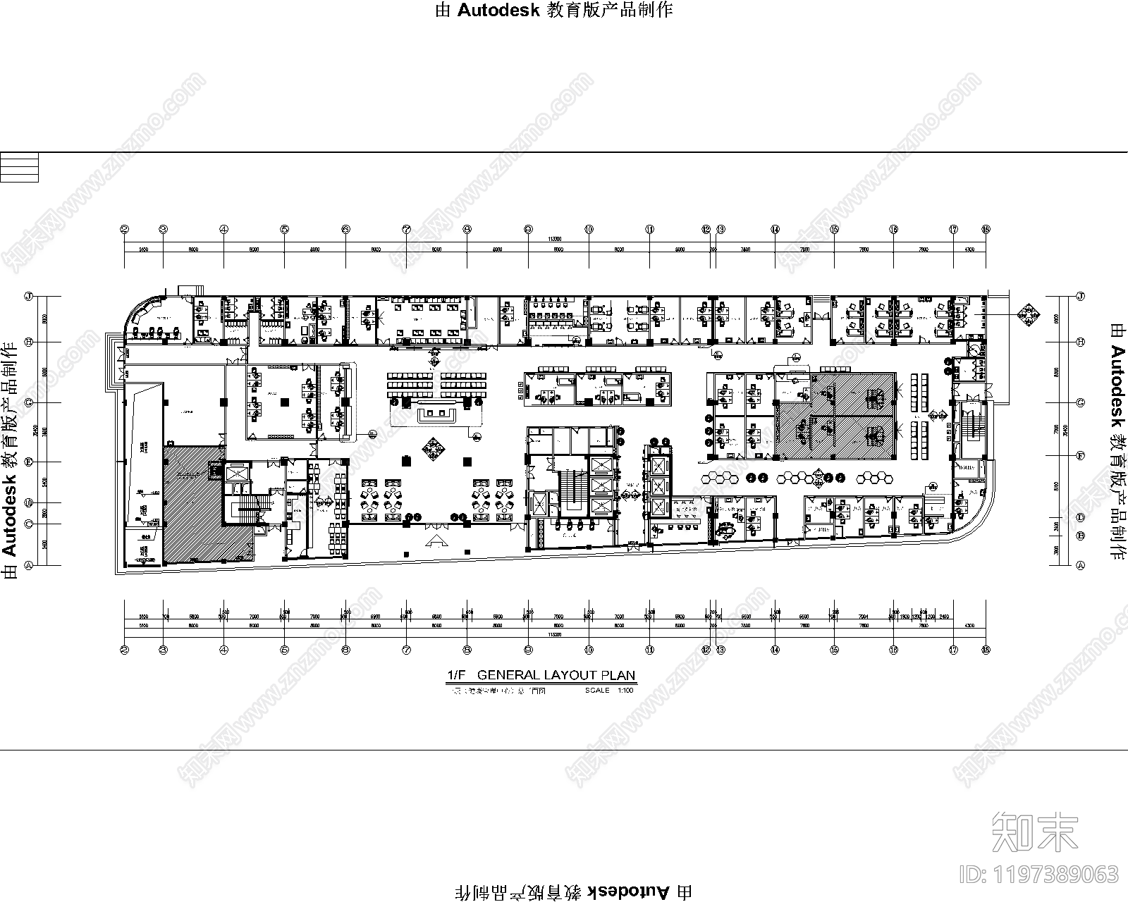 现代医院cad施工图下载【ID:1197389063】