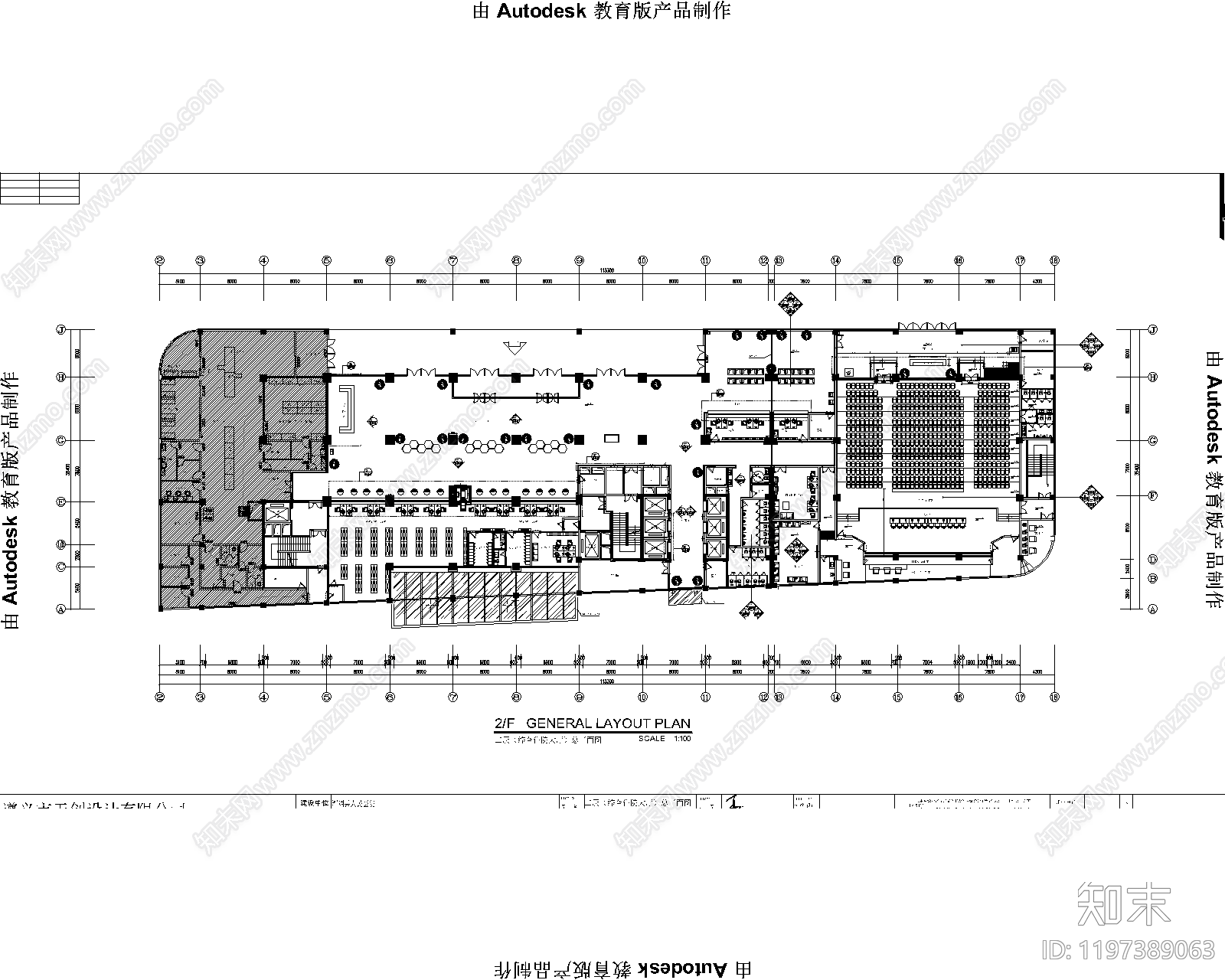 现代医院cad施工图下载【ID:1197389063】
