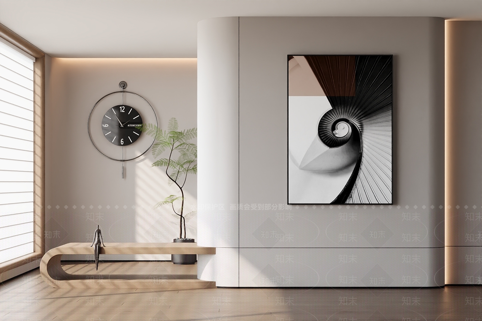 意式现代挂画3D模型下载【ID:1197389554】