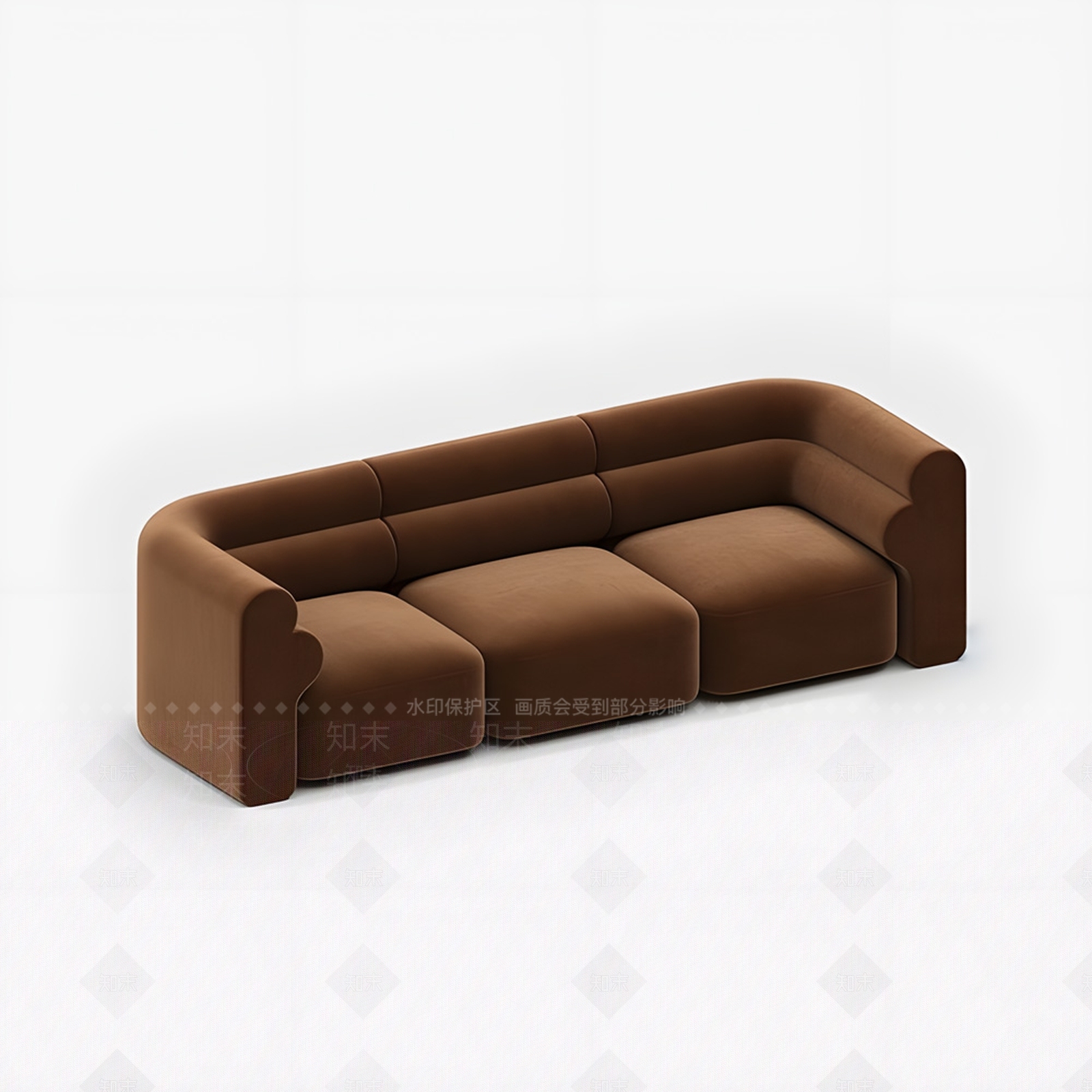 现代多人沙发SU模型下载【ID:1197395699】