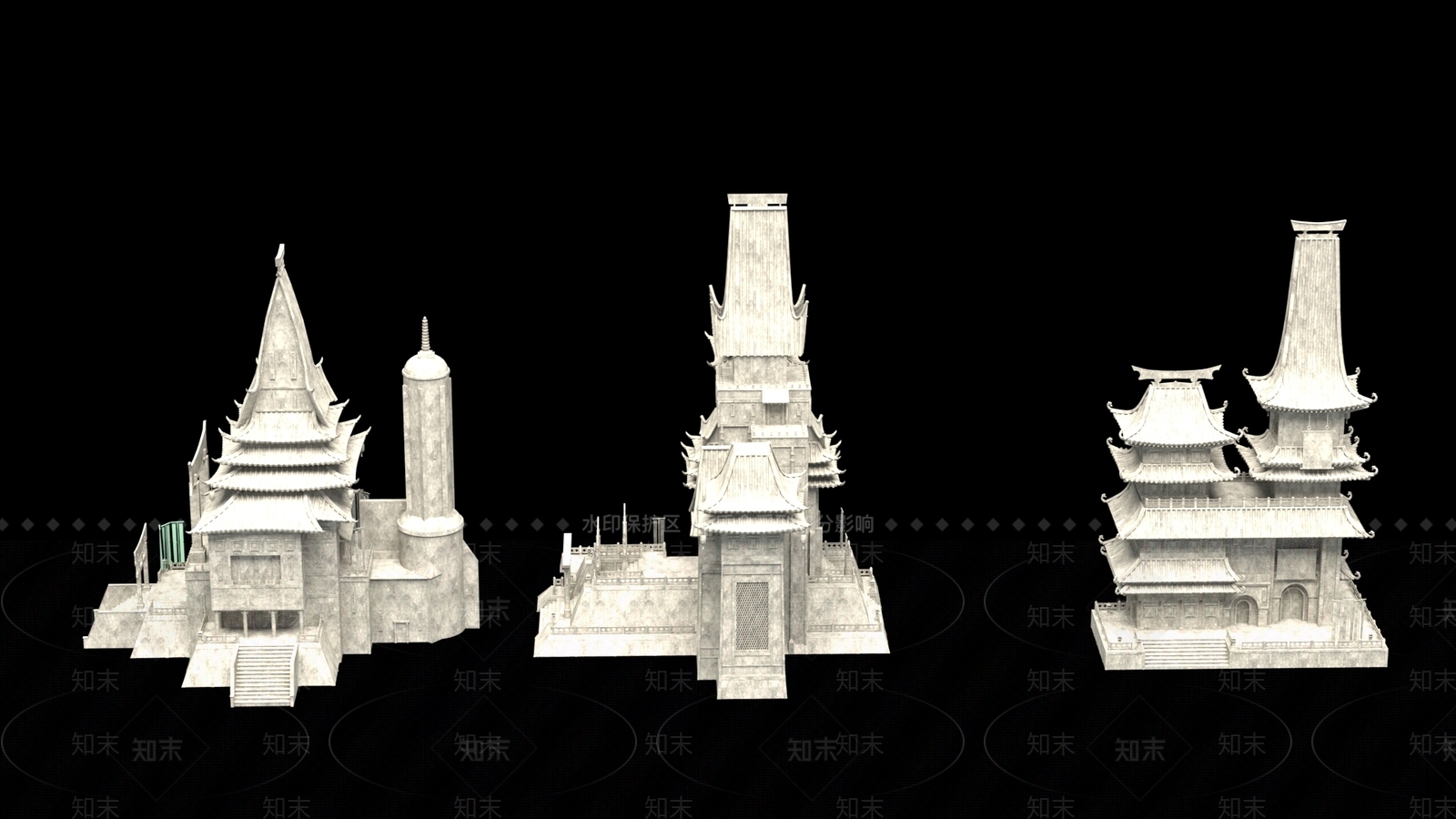 古建3D模型下载【ID:1197397455】