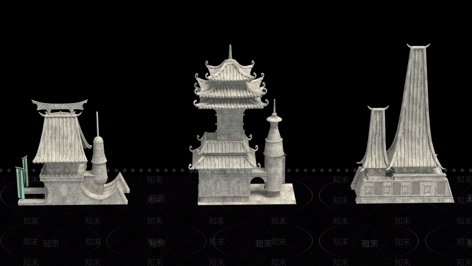 古建筑SU模型下载【ID:1197399391】