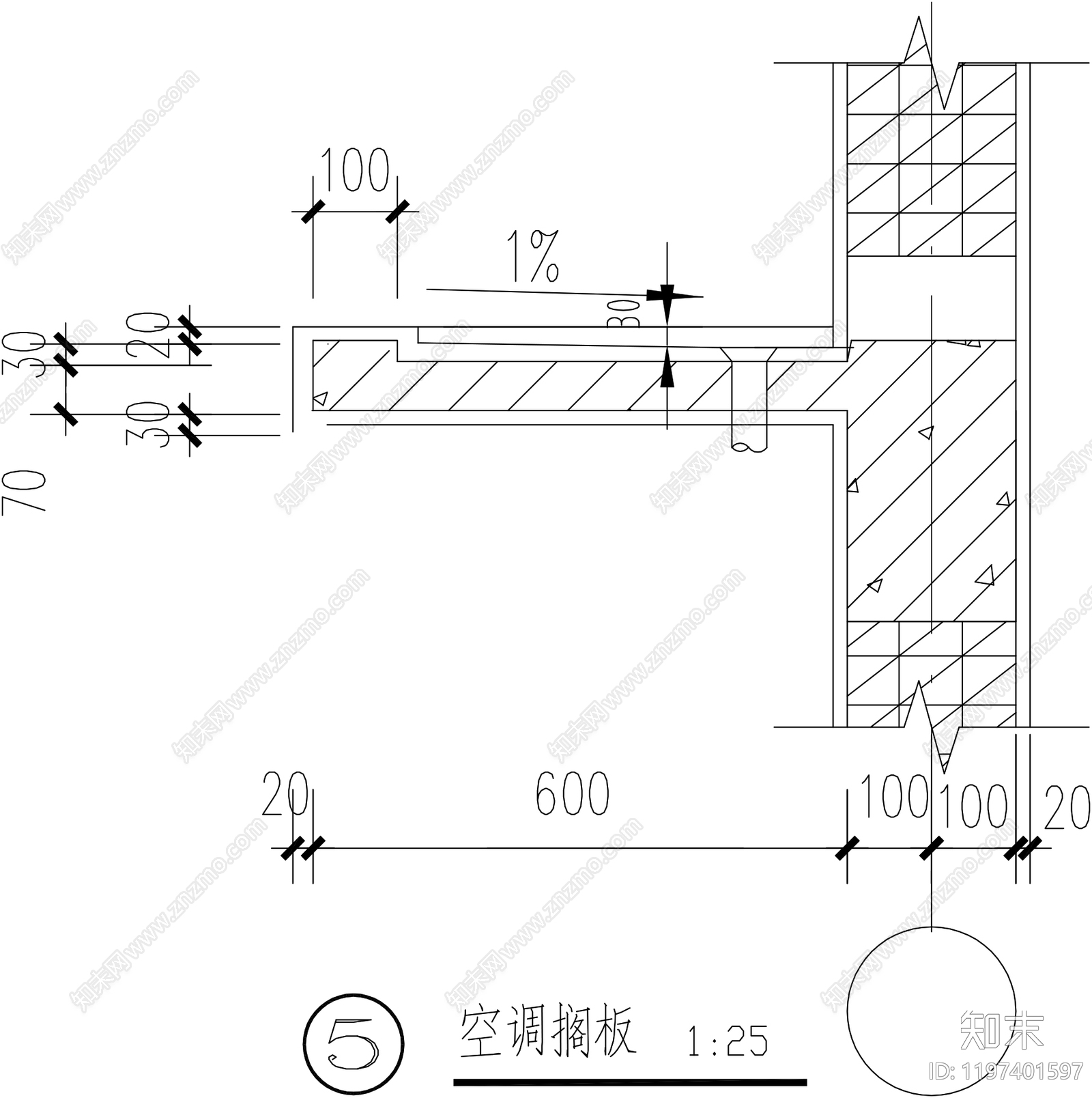 现代阳台施工图下载【ID:1197401597】