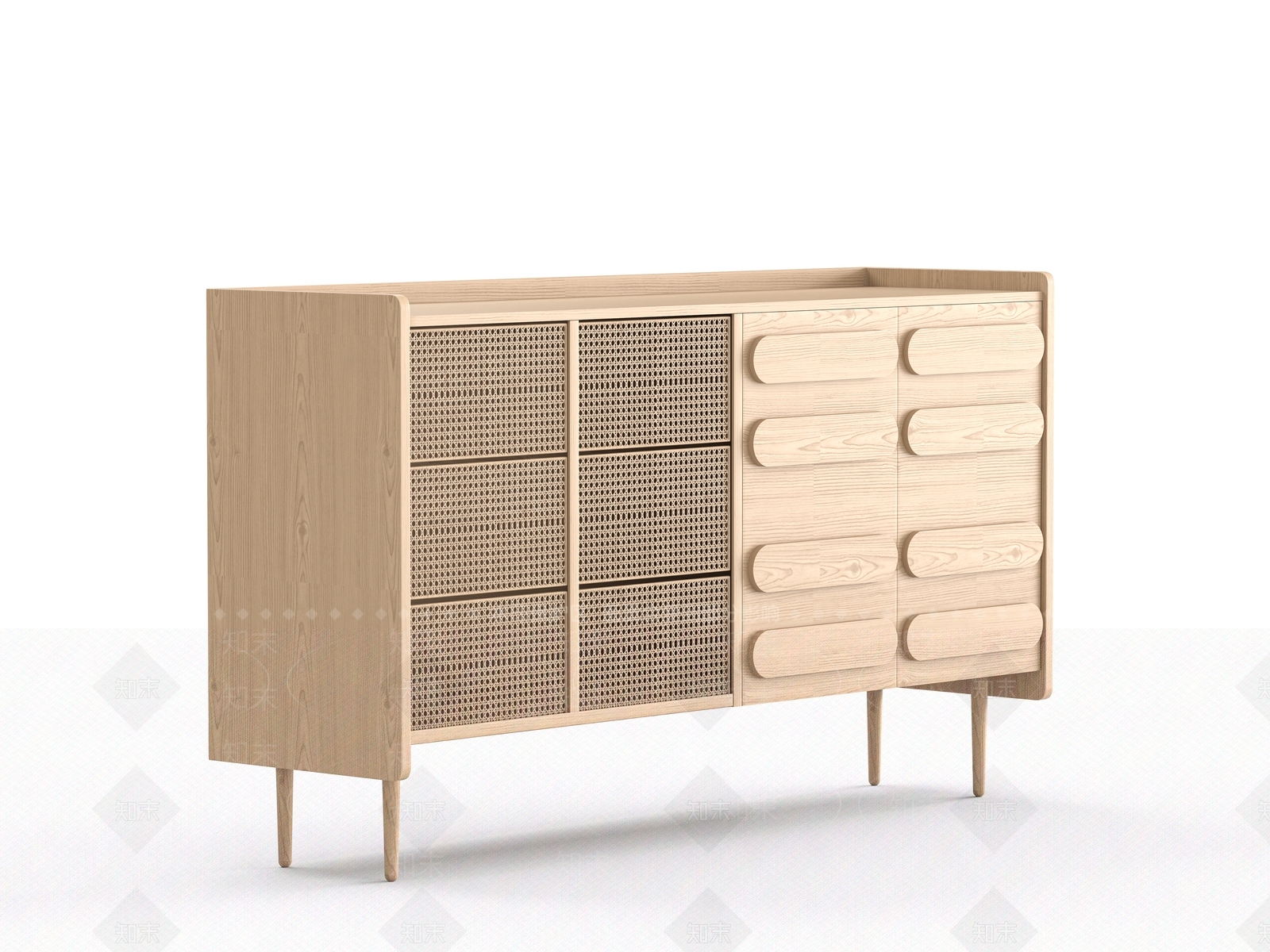 日式玄关柜3D模型下载【ID:1197407098】