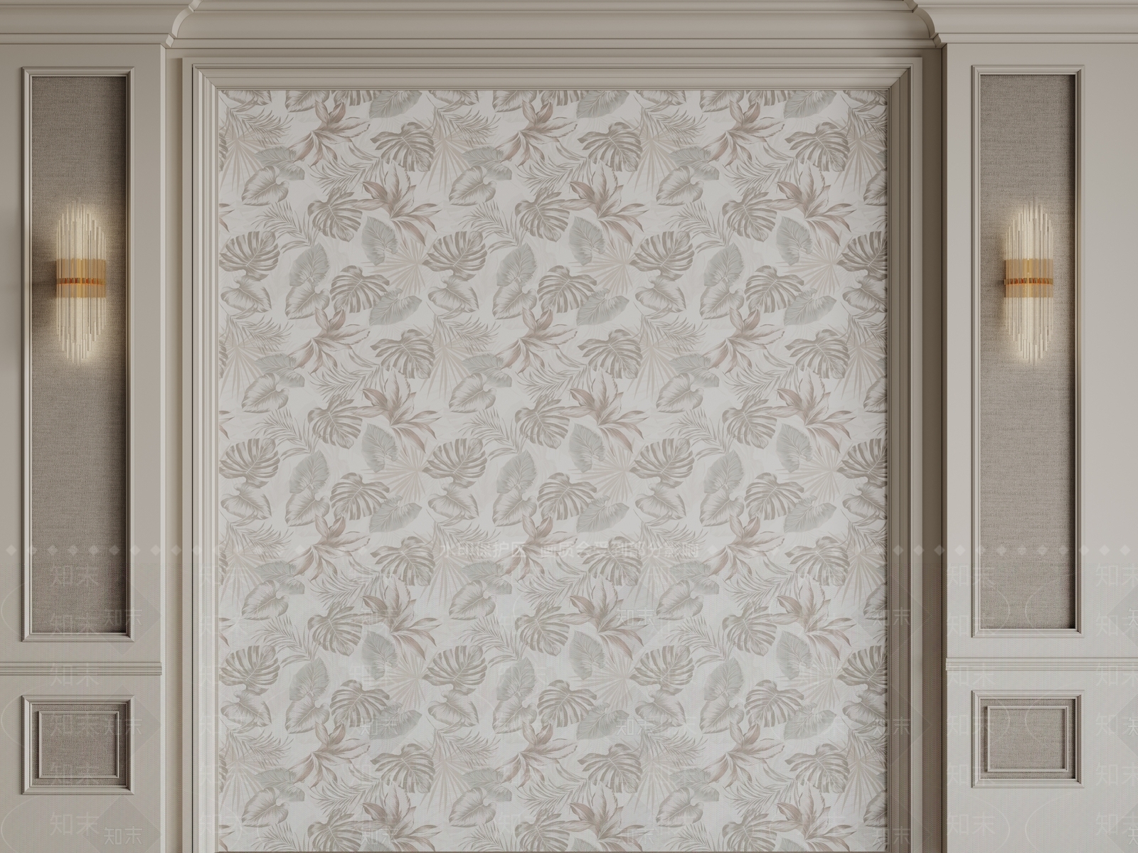 法式欧式背景墙SU模型下载【ID:1197407029】