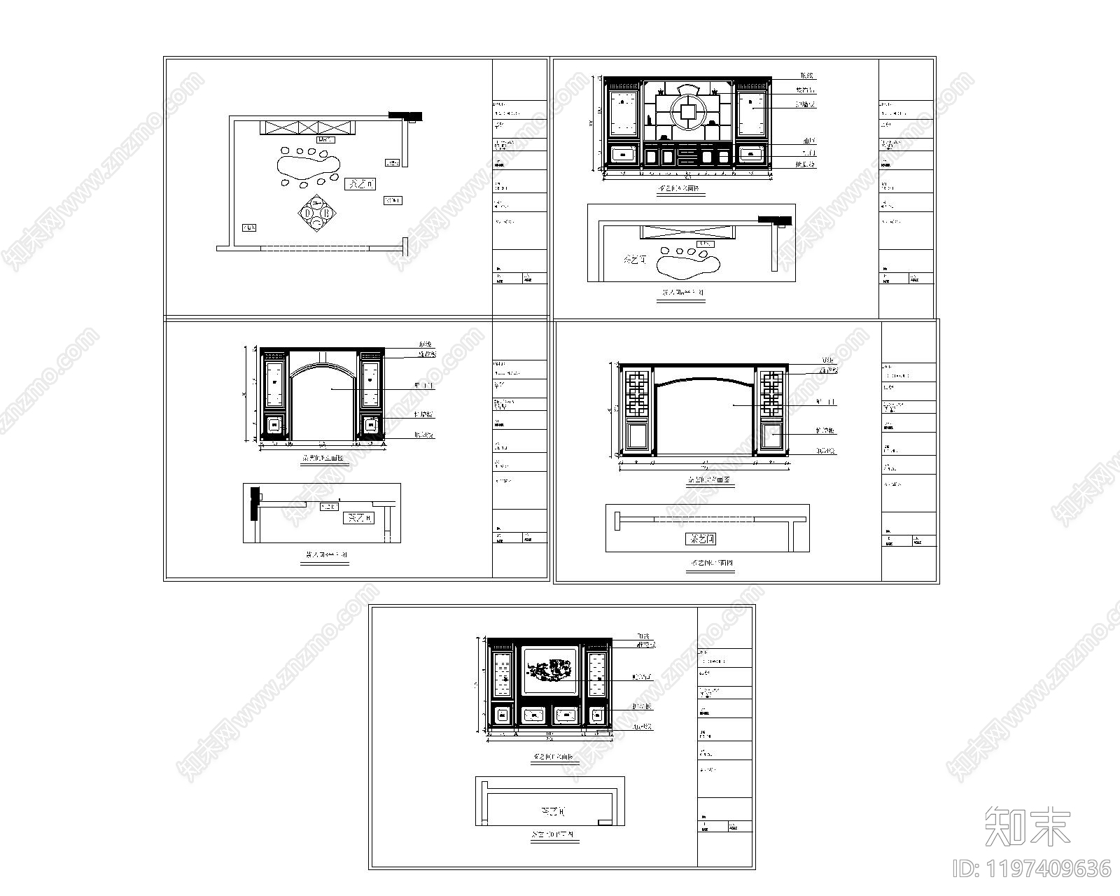 展览展厅家具cad施工图下载【ID:1197409636】