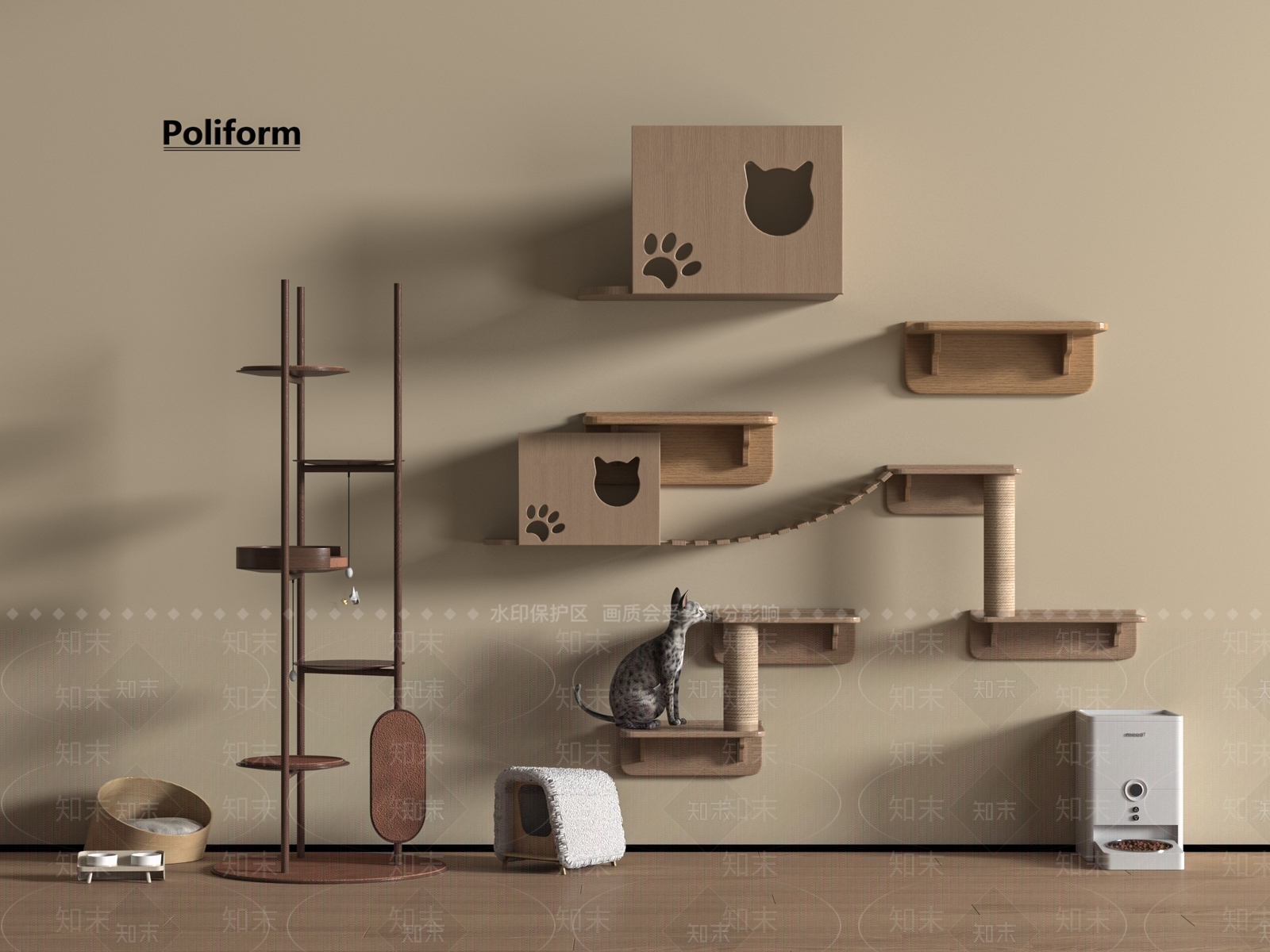 宠物用品3D模型下载【ID:1197418437】