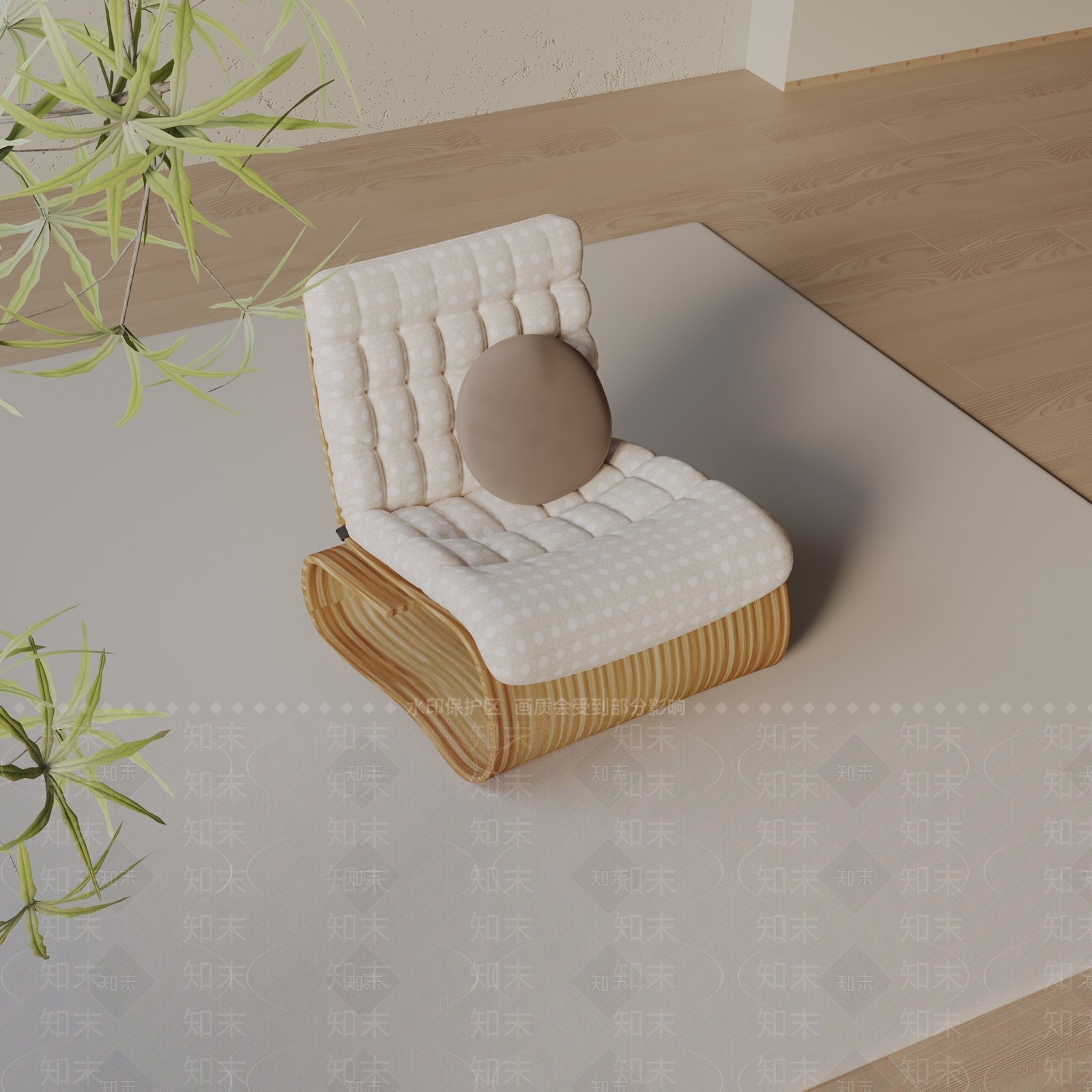 现代休闲椅3D模型下载【ID:1197423554】