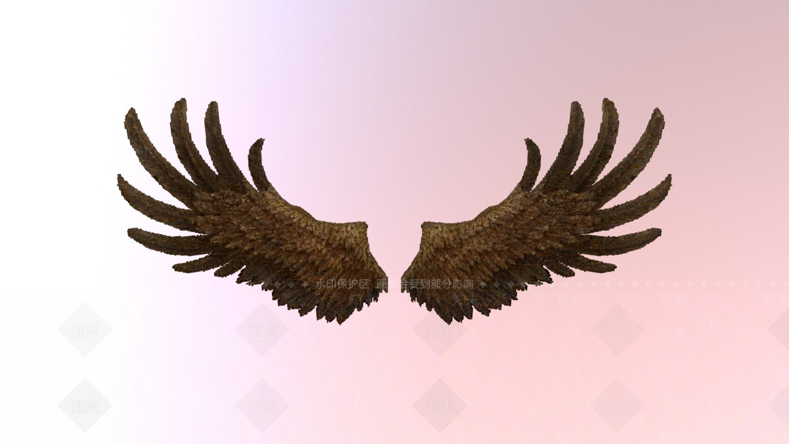 虚拟人物翅膀3D模型下载【ID:1197423740】