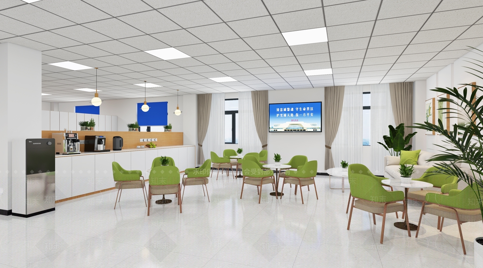 现代简约其他办公空间3D模型下载【ID:1197427445】
