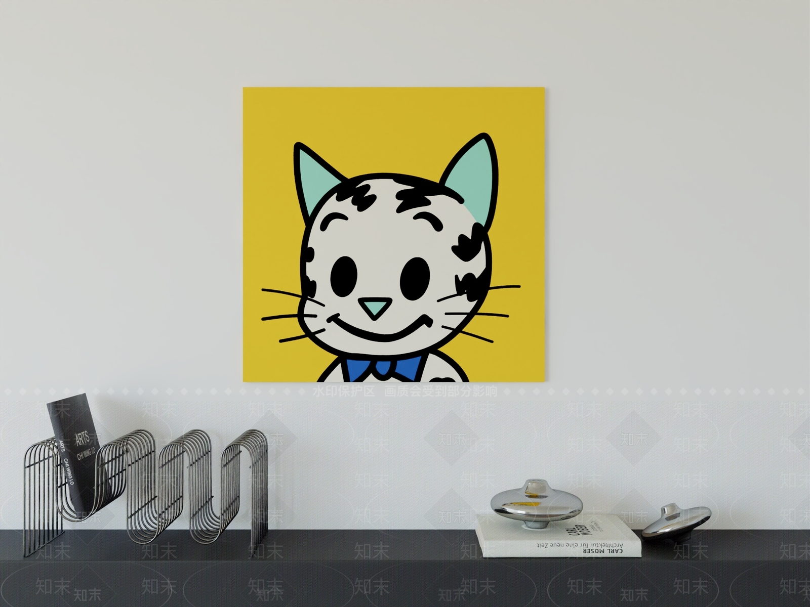 现代简约挂画3D模型下载【ID:1197429666】