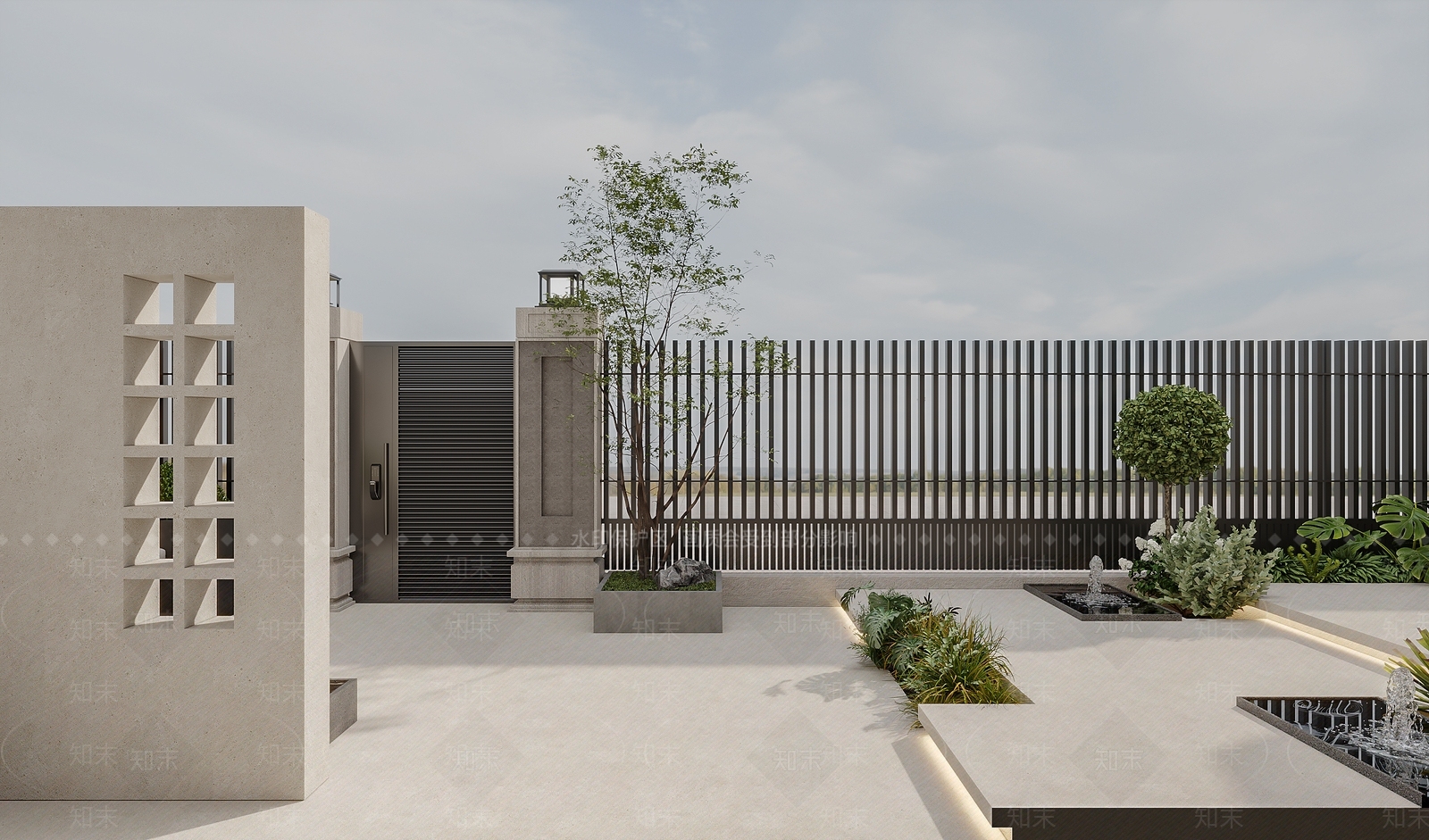 现代庭院3D模型下载【ID:1197433857】
