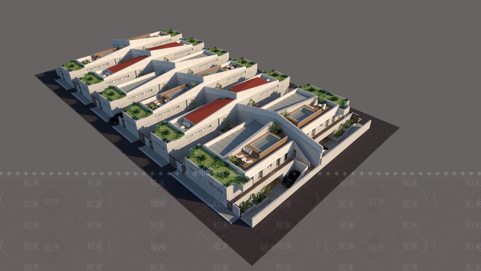 现代别墅SU模型下载【ID:1197434369】
