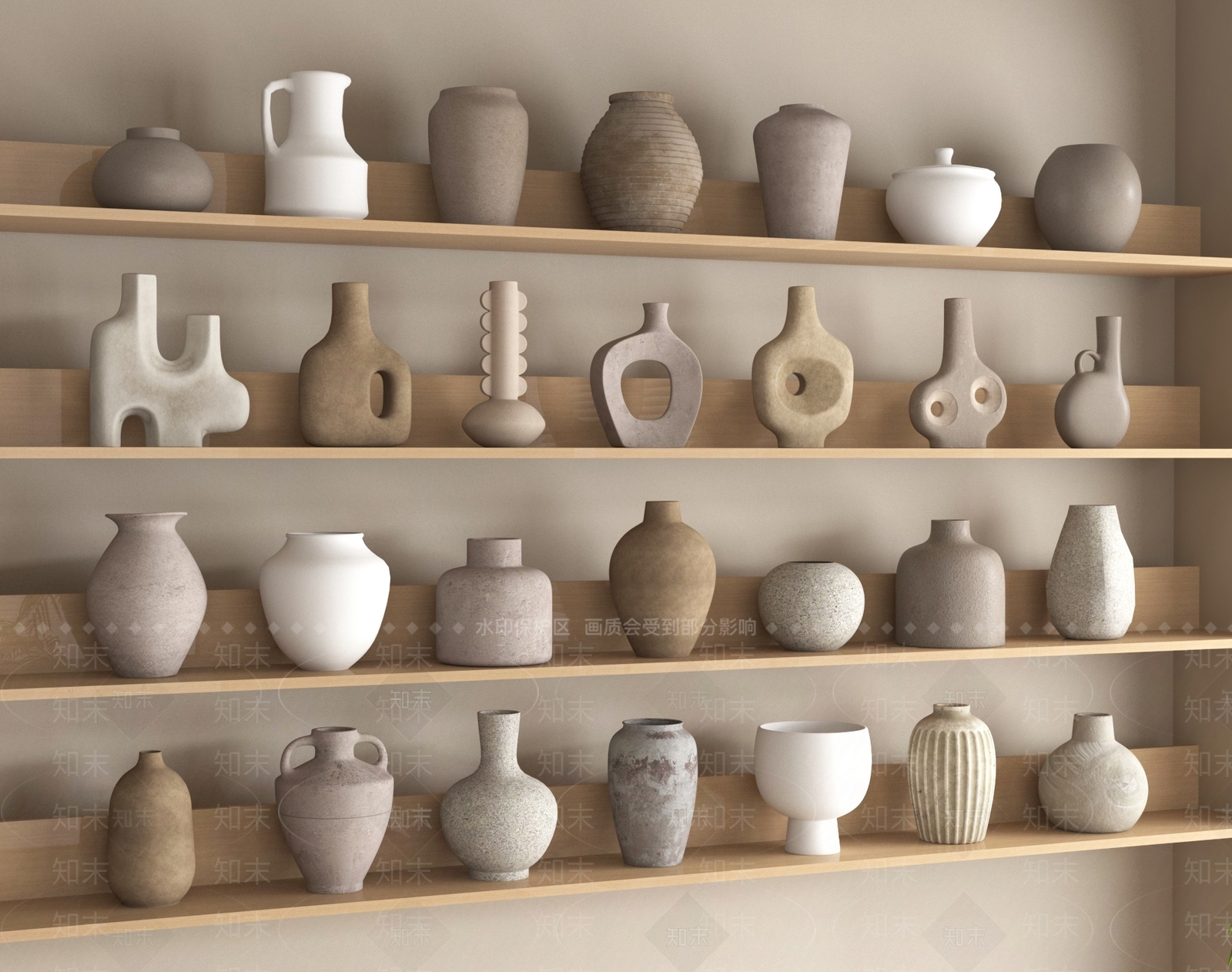 新中式罐子3D模型下载【ID:1197436608】