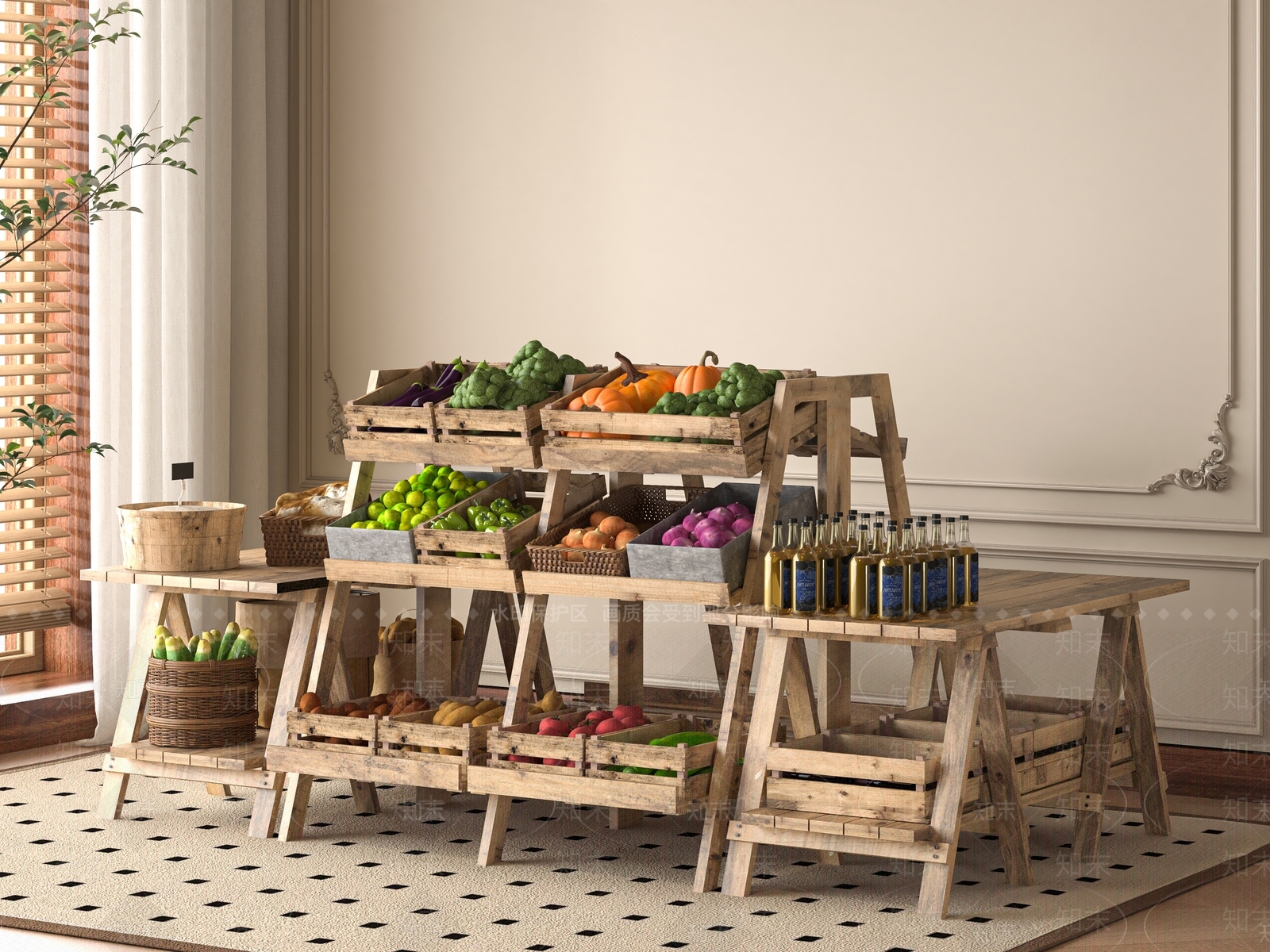 货架3D模型下载【ID:1197439905】