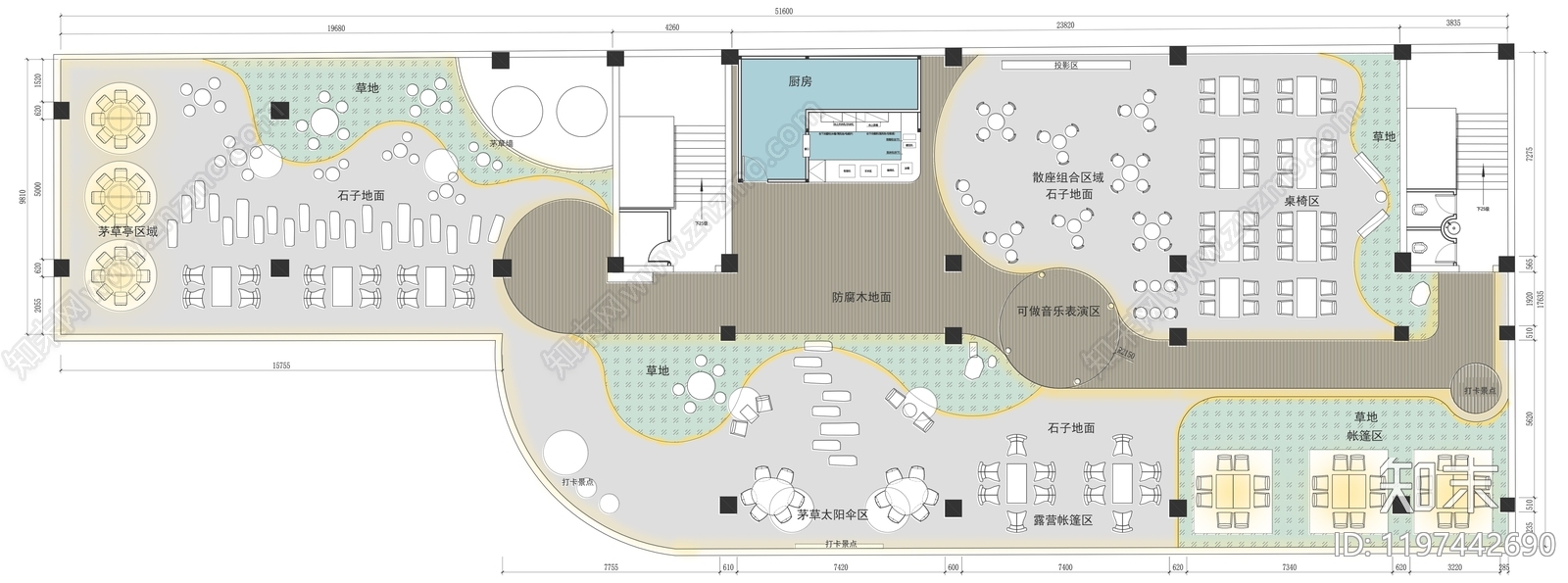 现代侘寂其他休闲娱乐空间施工图下载【ID:1197442690】
