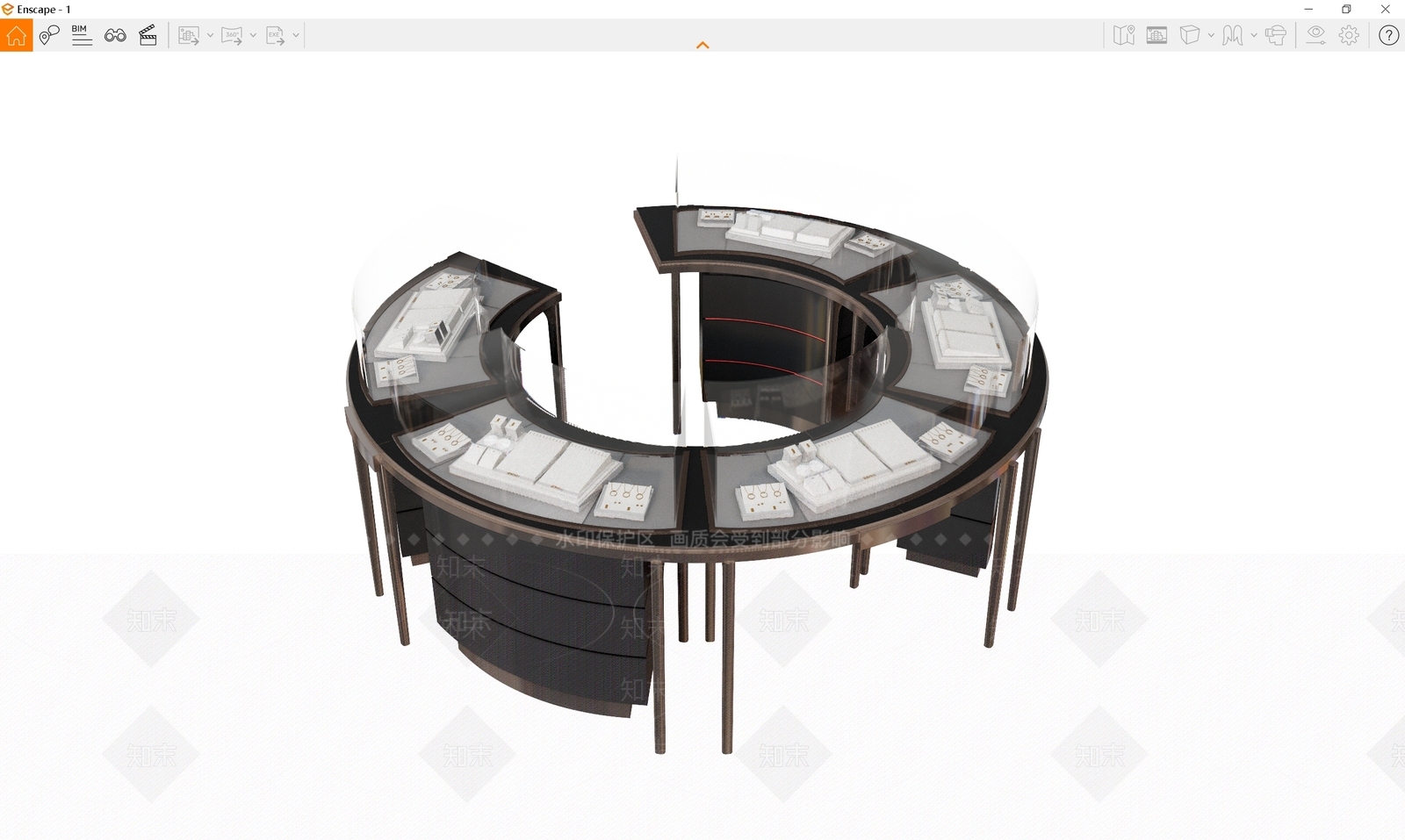 展柜SU模型下载【ID:1197453291】