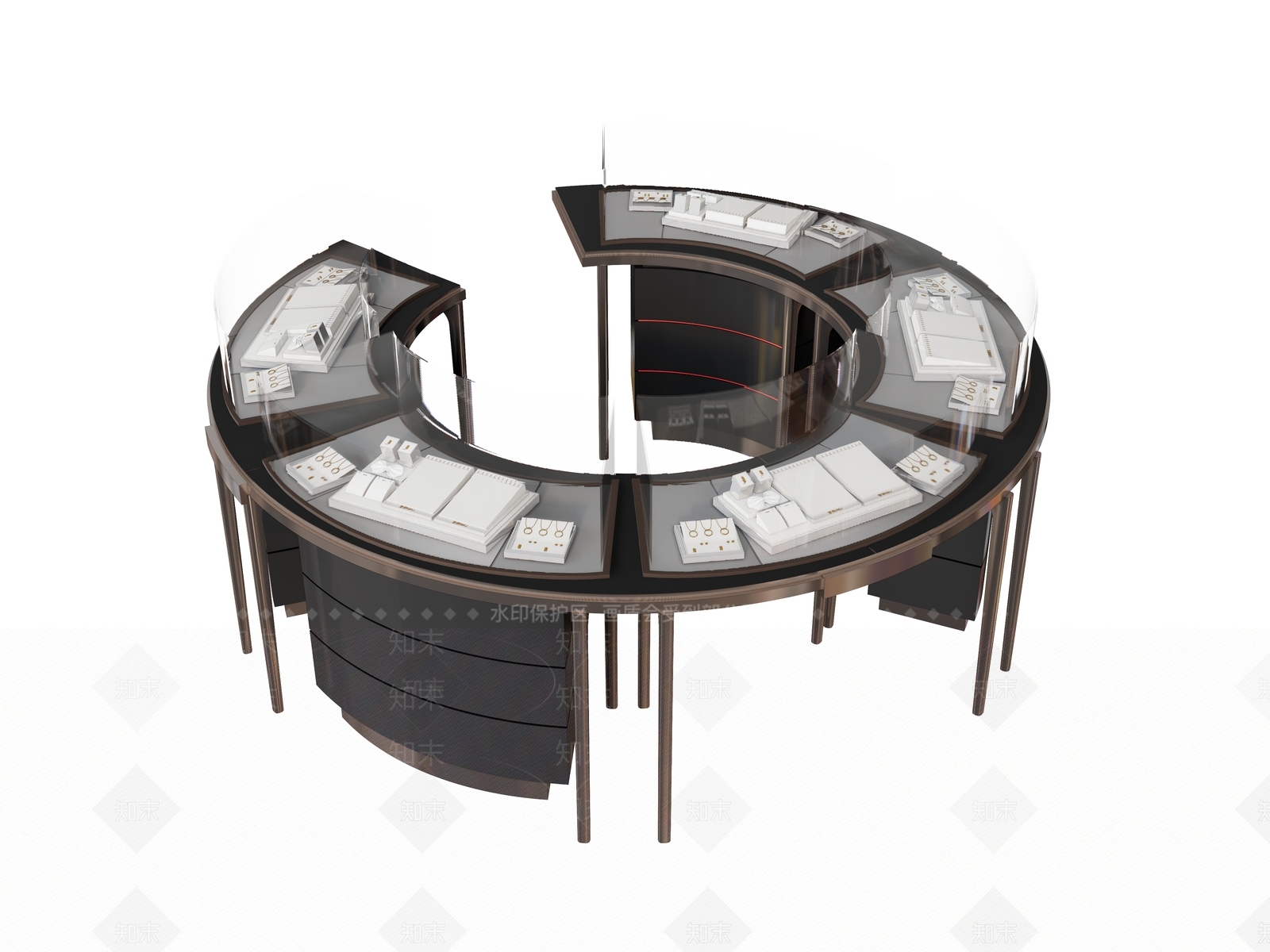 展柜SU模型下载【ID:1197453291】