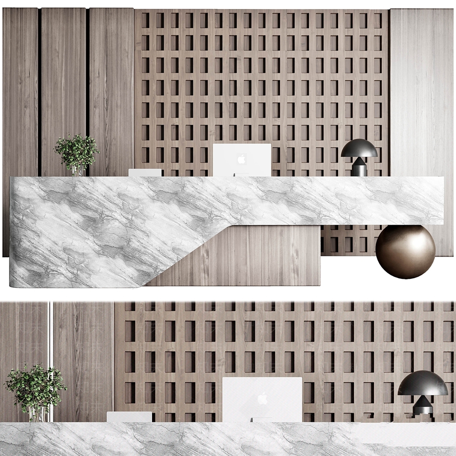 办公桌椅3D模型下载【ID:1197463367】