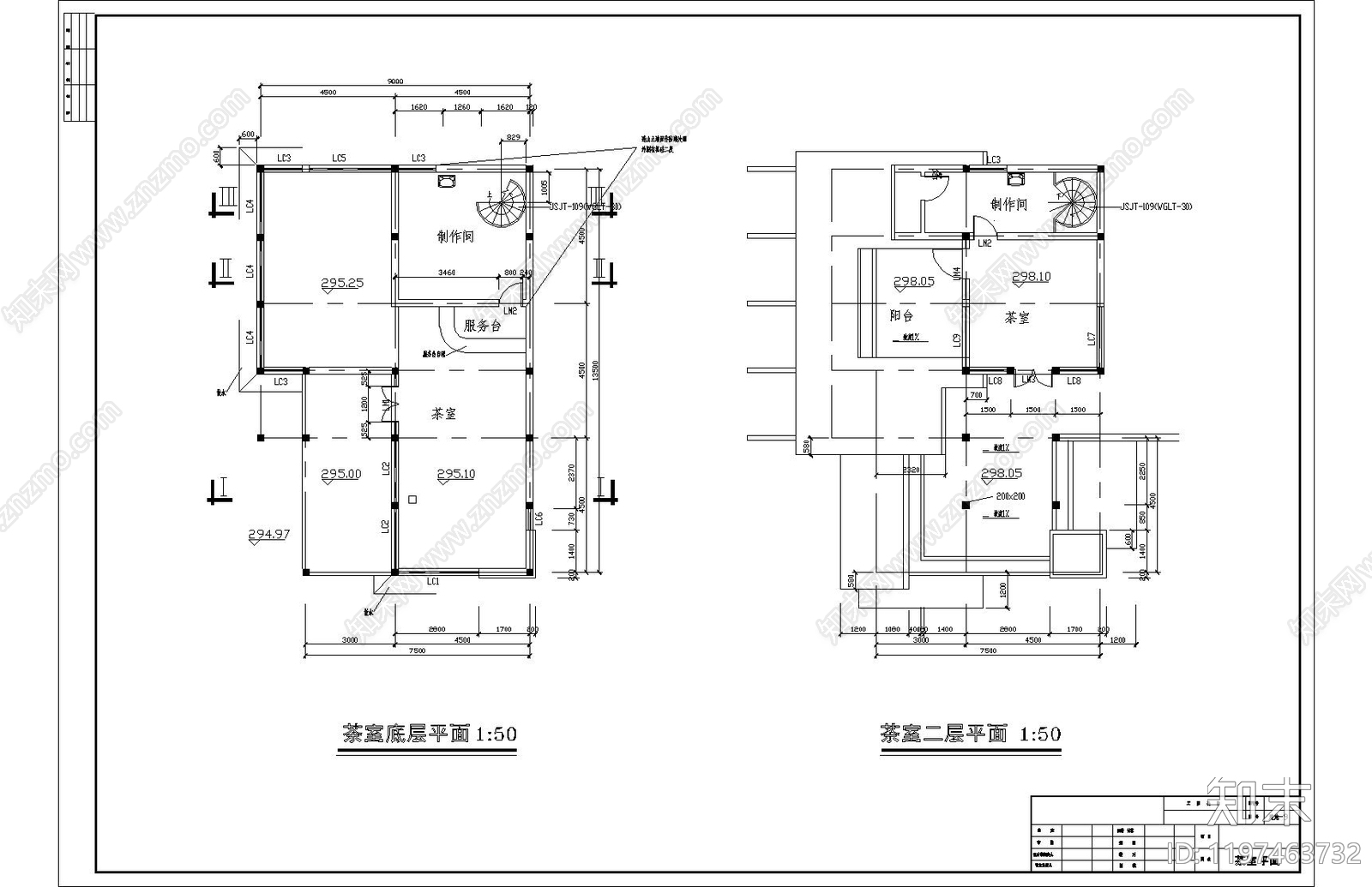 仿古建筑cad施工图下载【ID:1197463732】