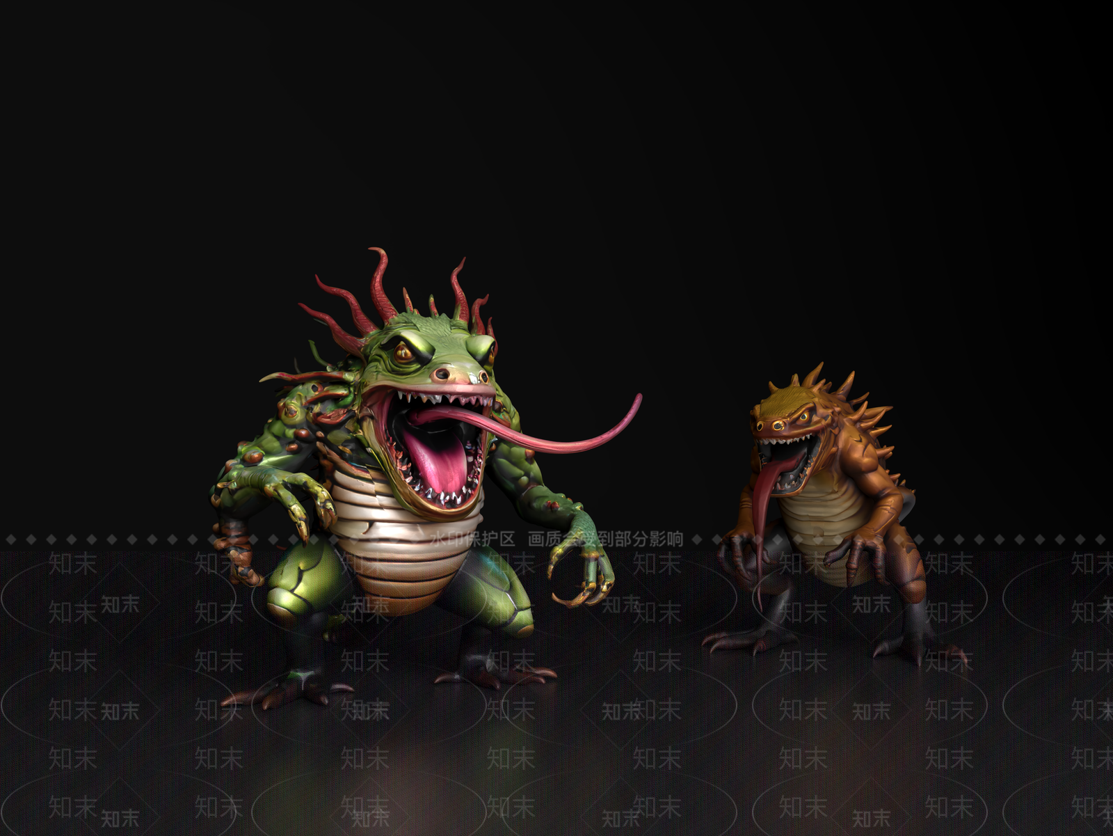 水生类动物3D模型下载【ID:1197466663】