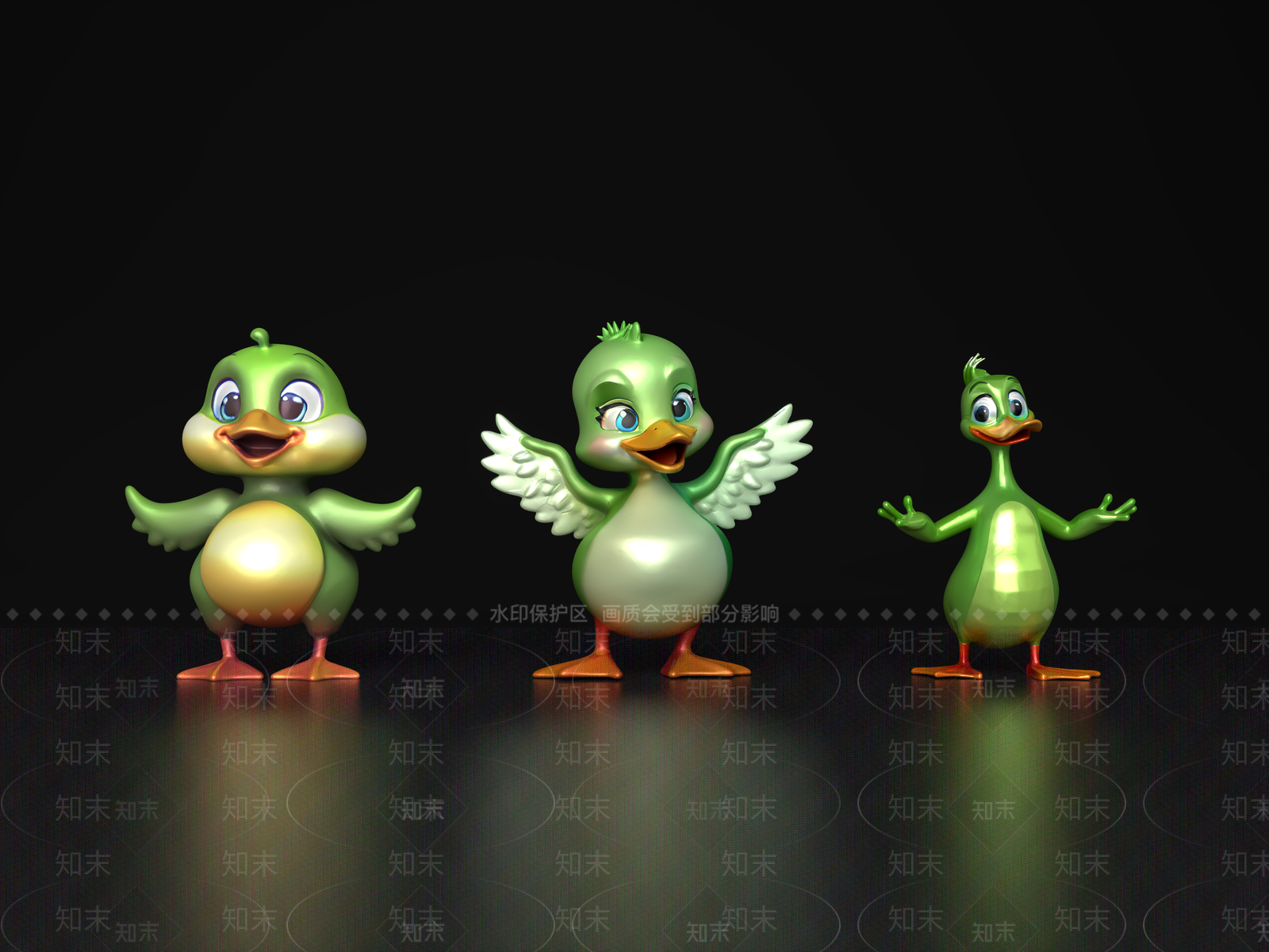 家禽类动物3D模型下载【ID:1197468509】