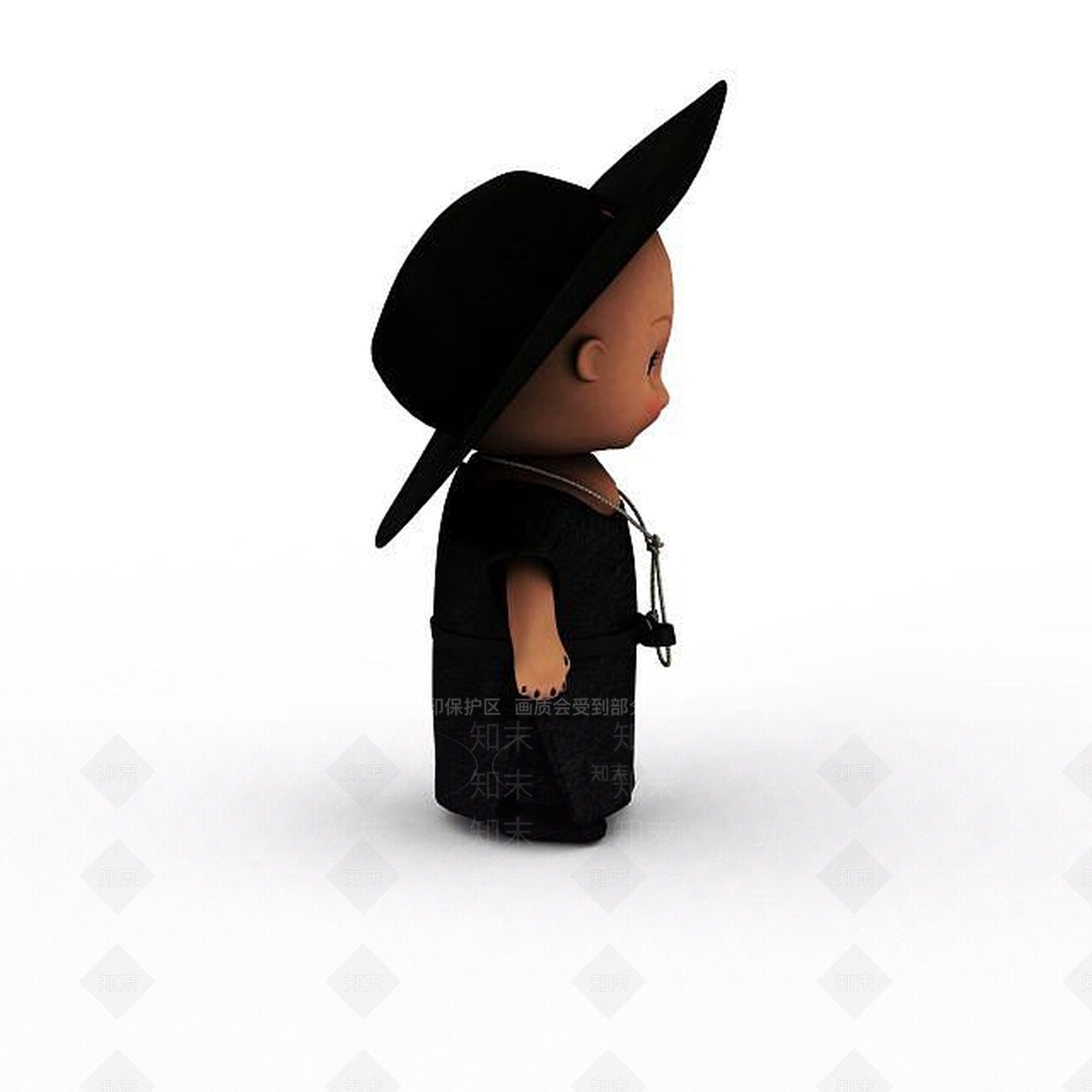 现代卡通玩偶3D模型下载【ID:1197469149】