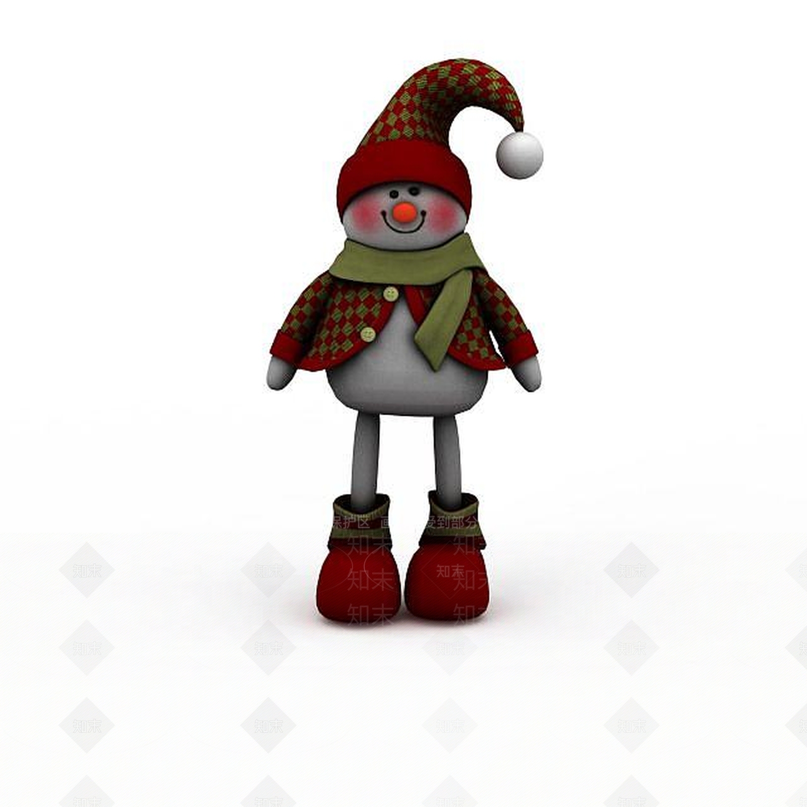 现代雪人玩具3D模型下载【ID:1197469243】