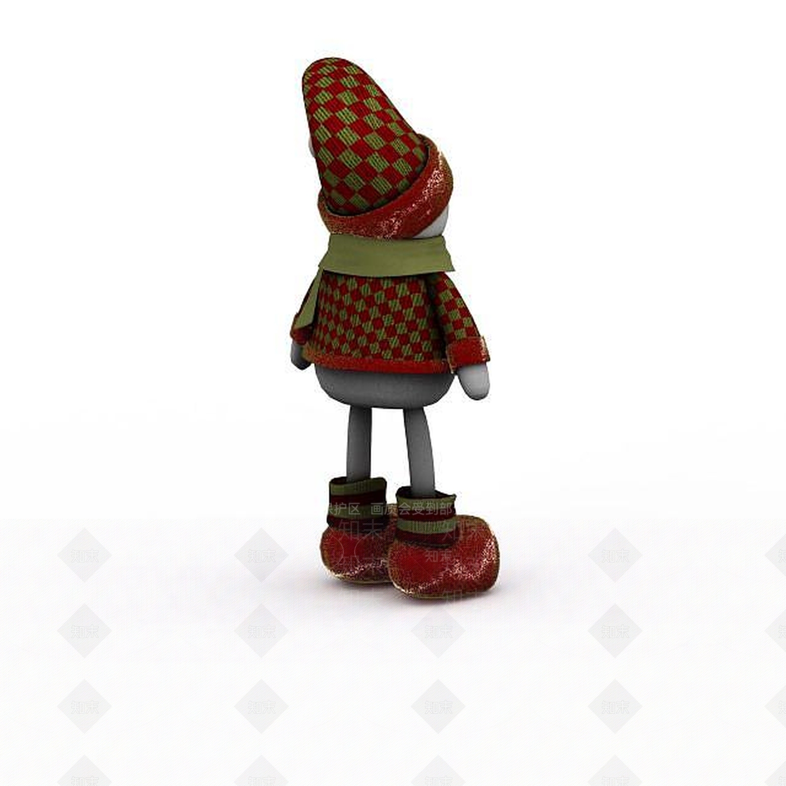 现代雪人玩具3D模型下载【ID:1197469243】