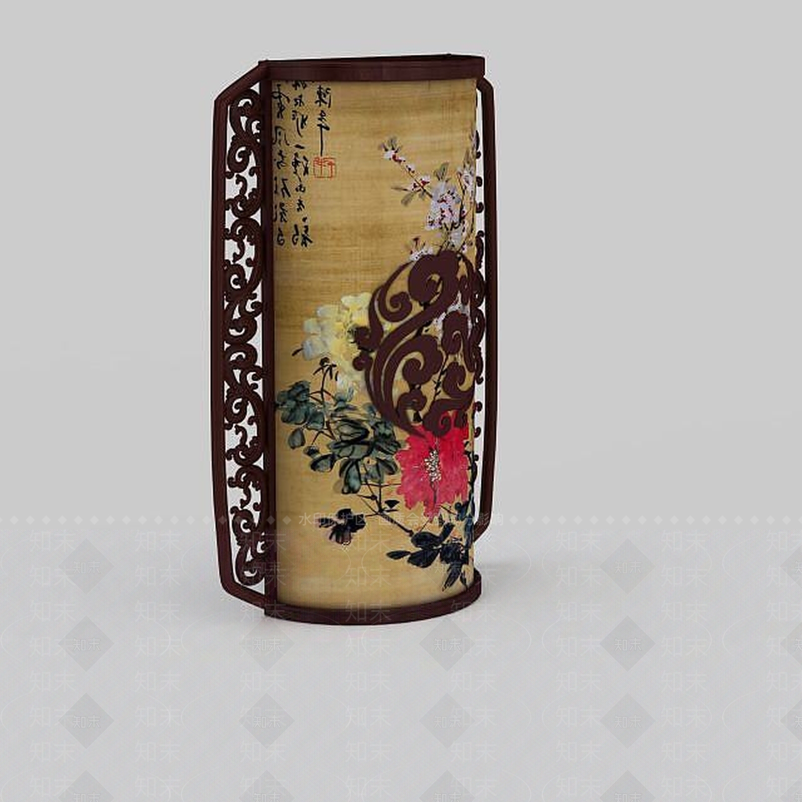 中式壁灯3D模型下载【ID:1197469672】