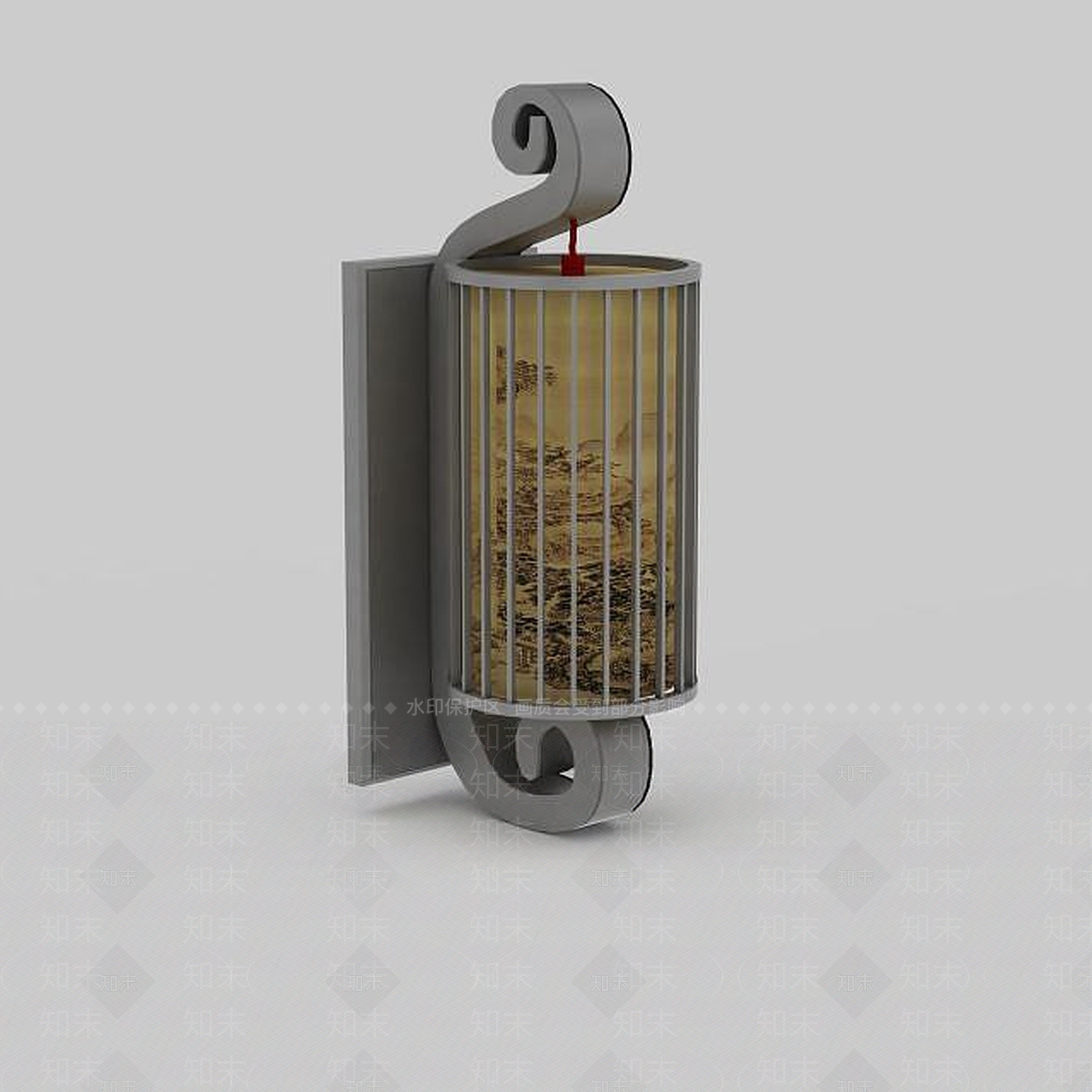 现代复古壁灯3D模型下载【ID:1197469749】